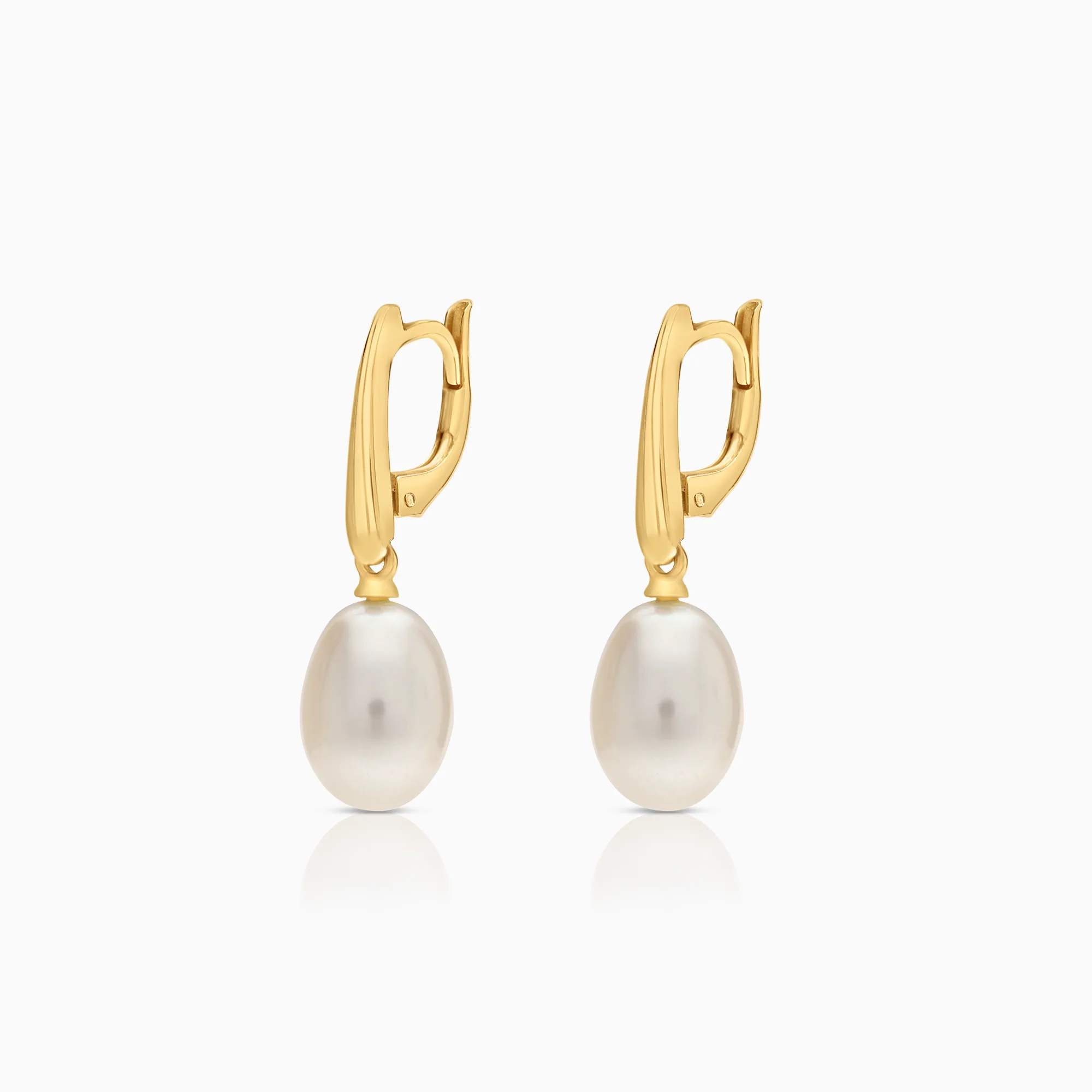 Pearl earrings 3.32g 18K gold