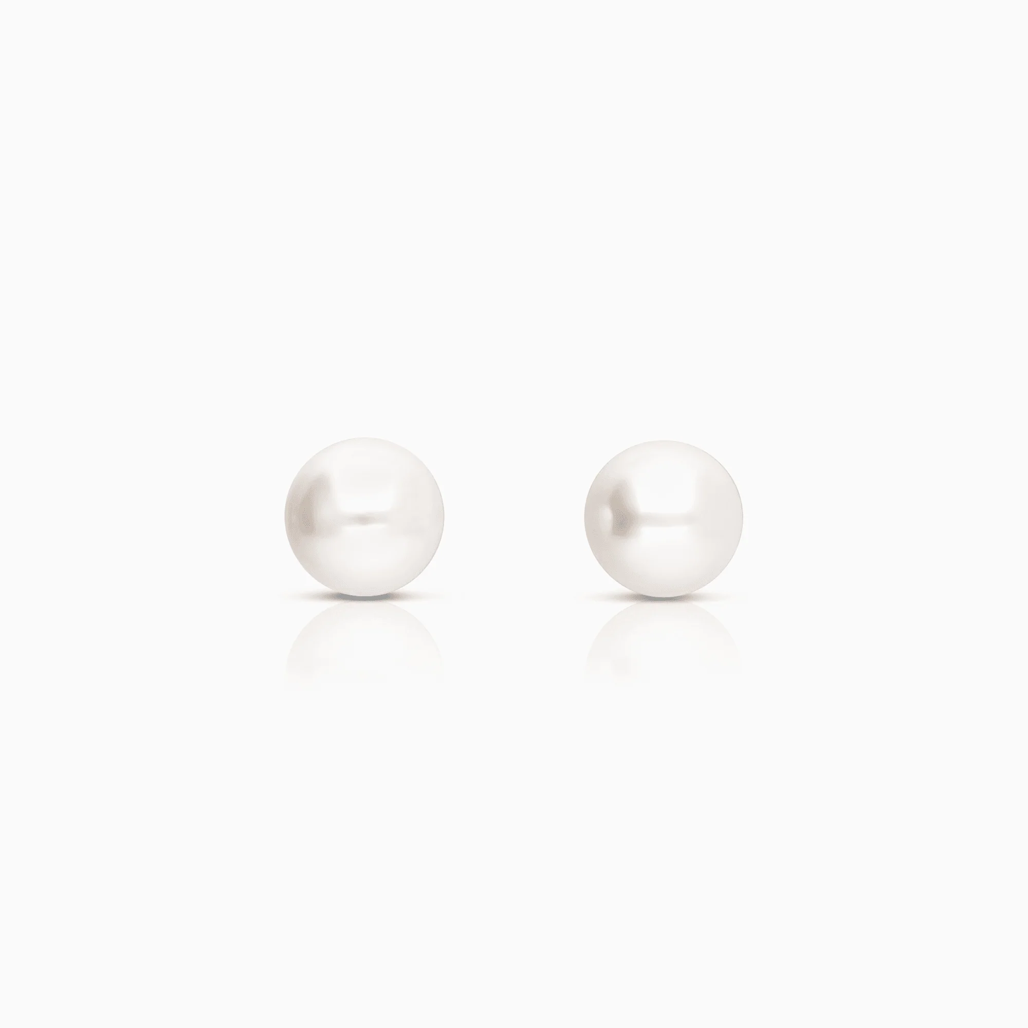 Pearl earrings 3.40g 18K white gold