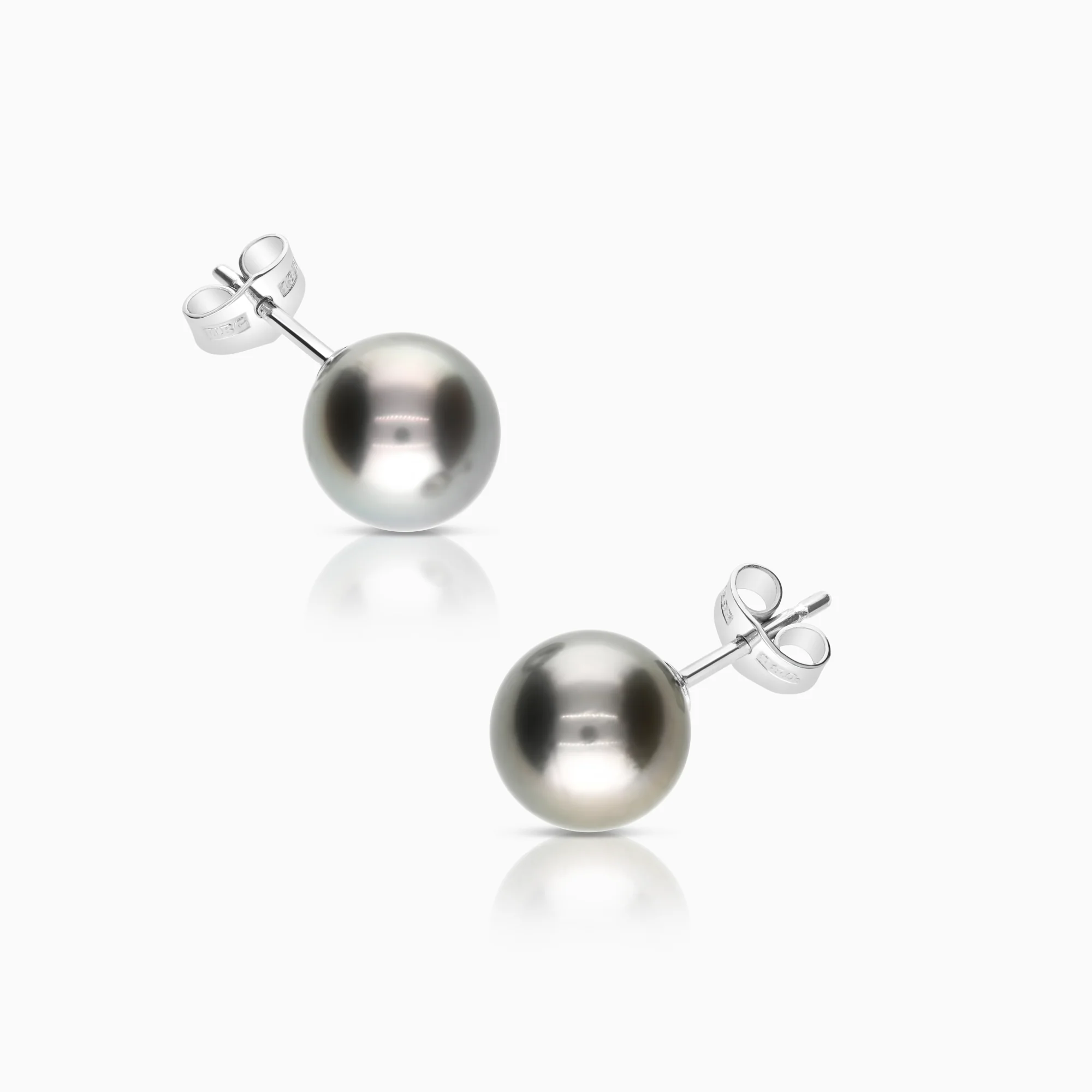 Pearl earrings 3.73g 18K white gold - Image 2