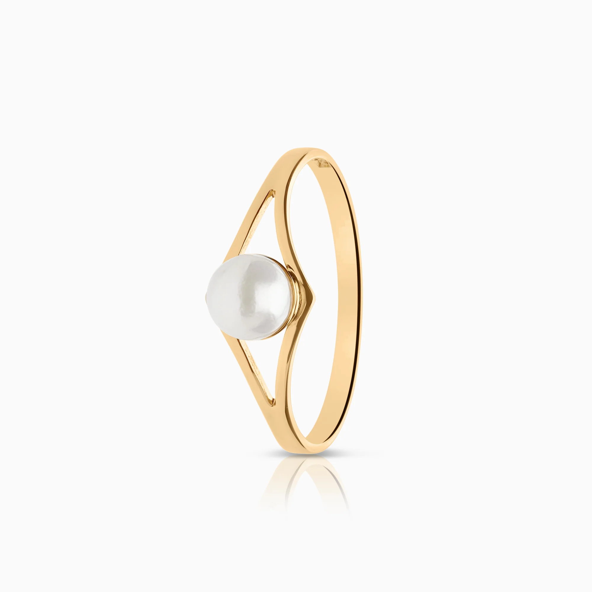 Pearl ring 1.55g 18K gold
