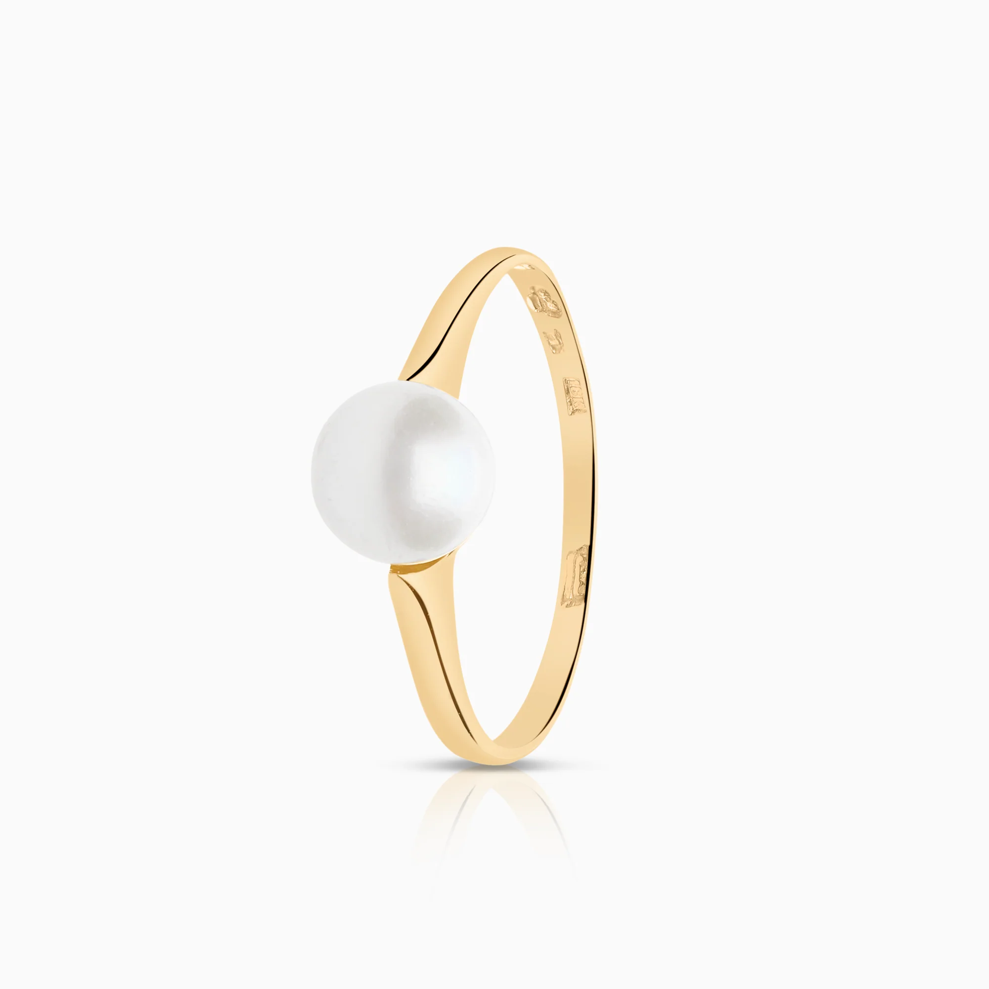 Pearl ring cultured saltwater pearl 1.72g 18K gold
