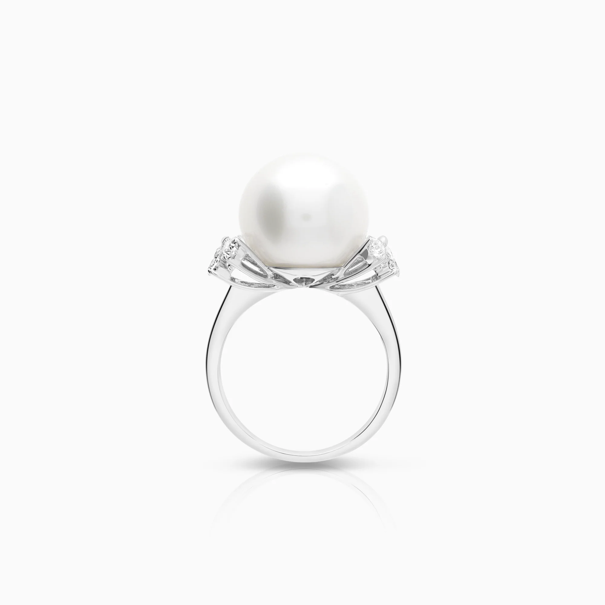 Pearl ring South Sea pearl 18K white gold - Image 3