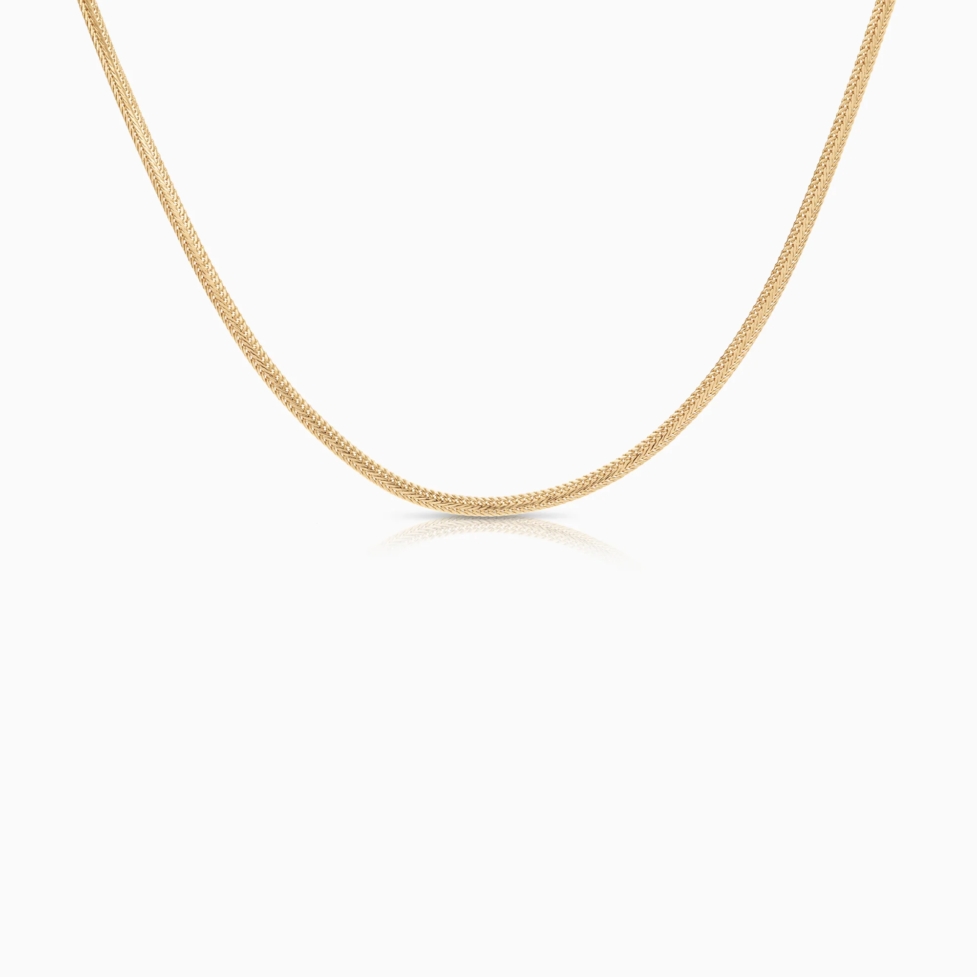 Fox tail necklace 4.42g 18K gold
