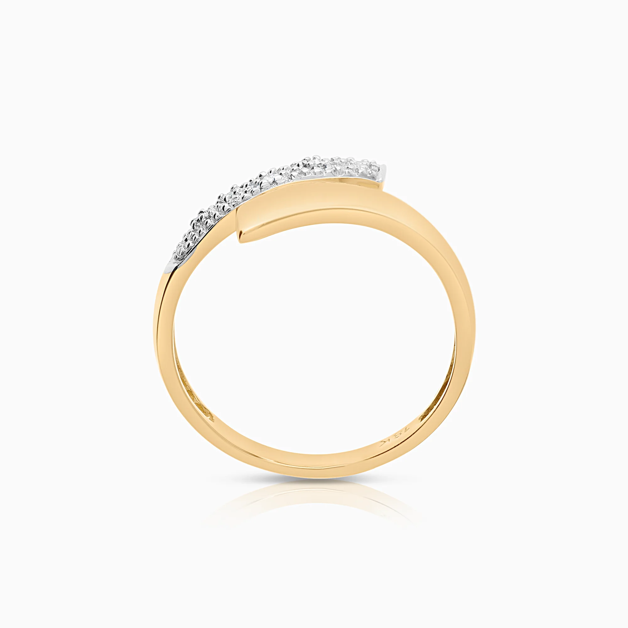 Diamond Ring 0.02ct 18K Gold - Image 2