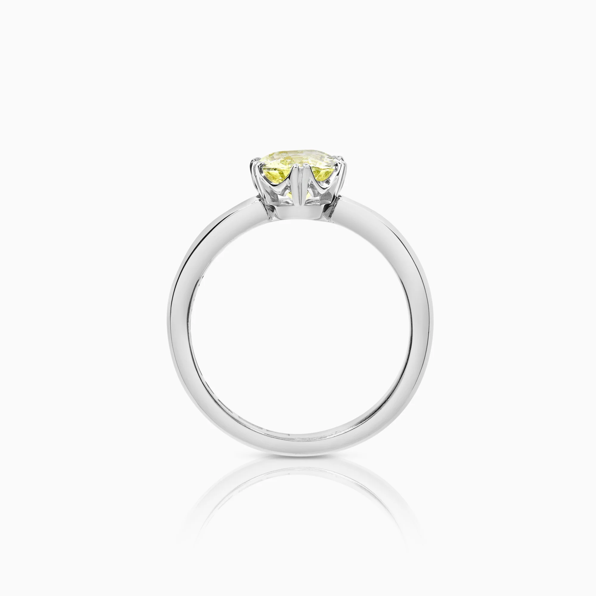 Ring with yellow chrysoberyl 5.58g 18K gold - Image 2