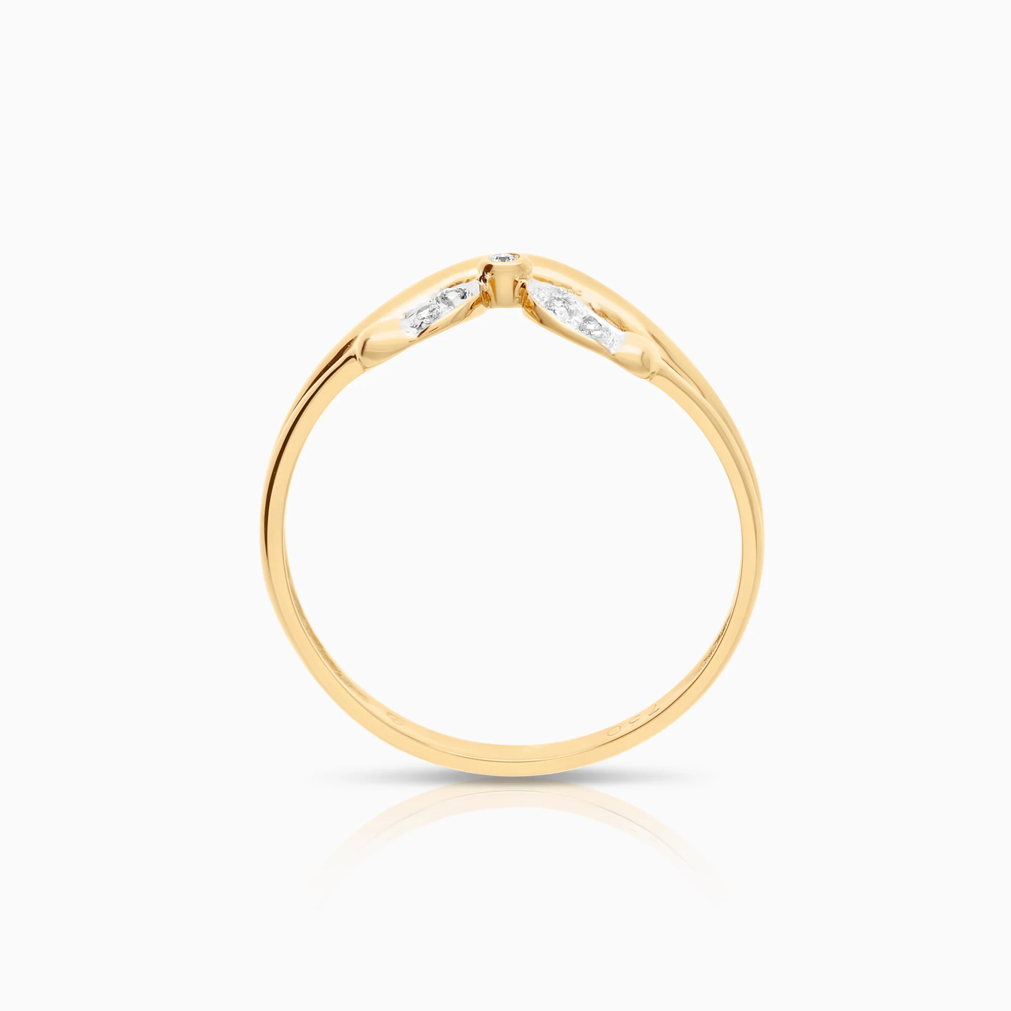 Ring cubic zirconia 1.90g 18K gold - Image 2