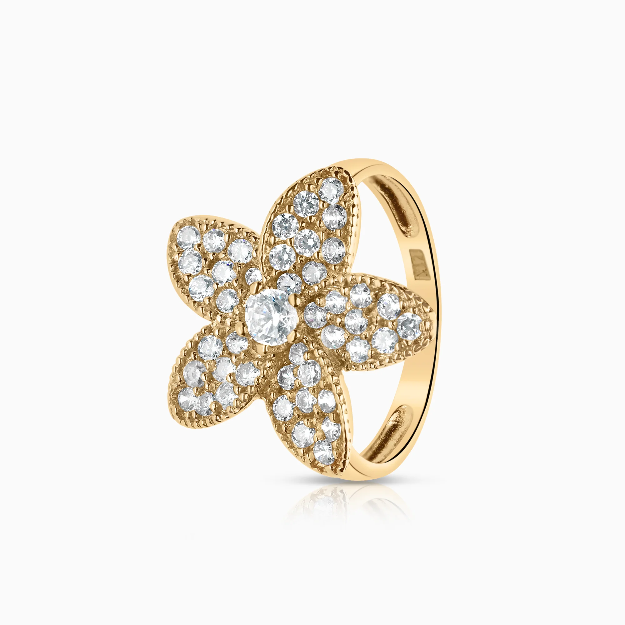 Ring Cubic Zirconia 3.00g 14K Gold