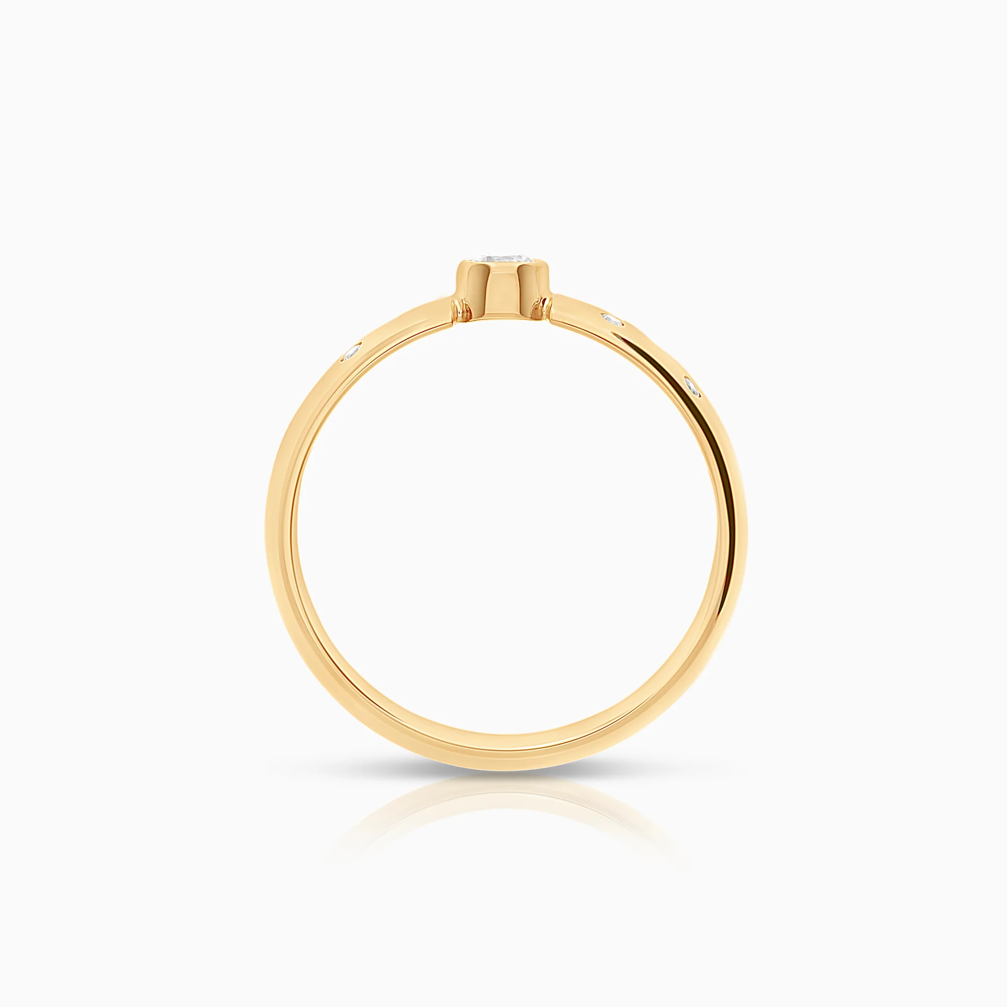 Ring with cubic zirconia 3.62g 18K gold - Image 2