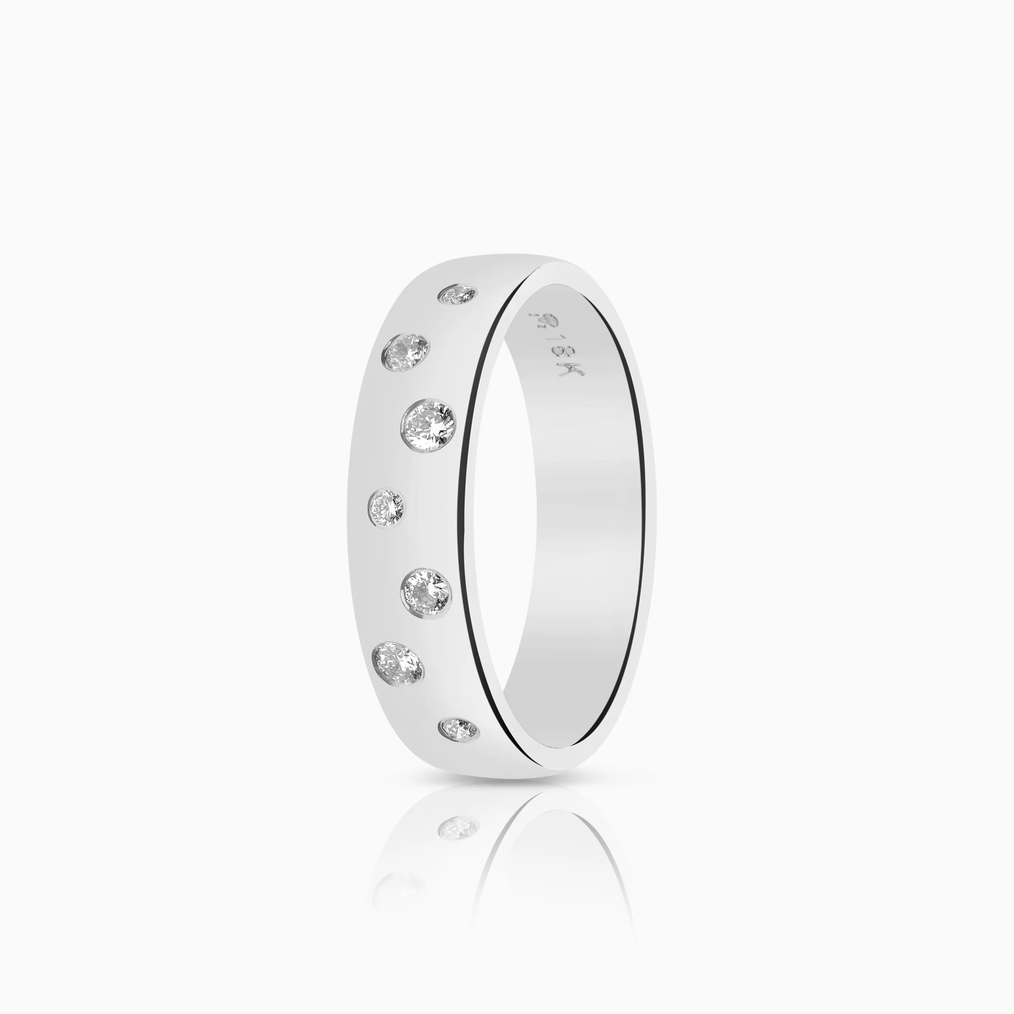 Schalins diamond ring 0.13ct 18K white gold