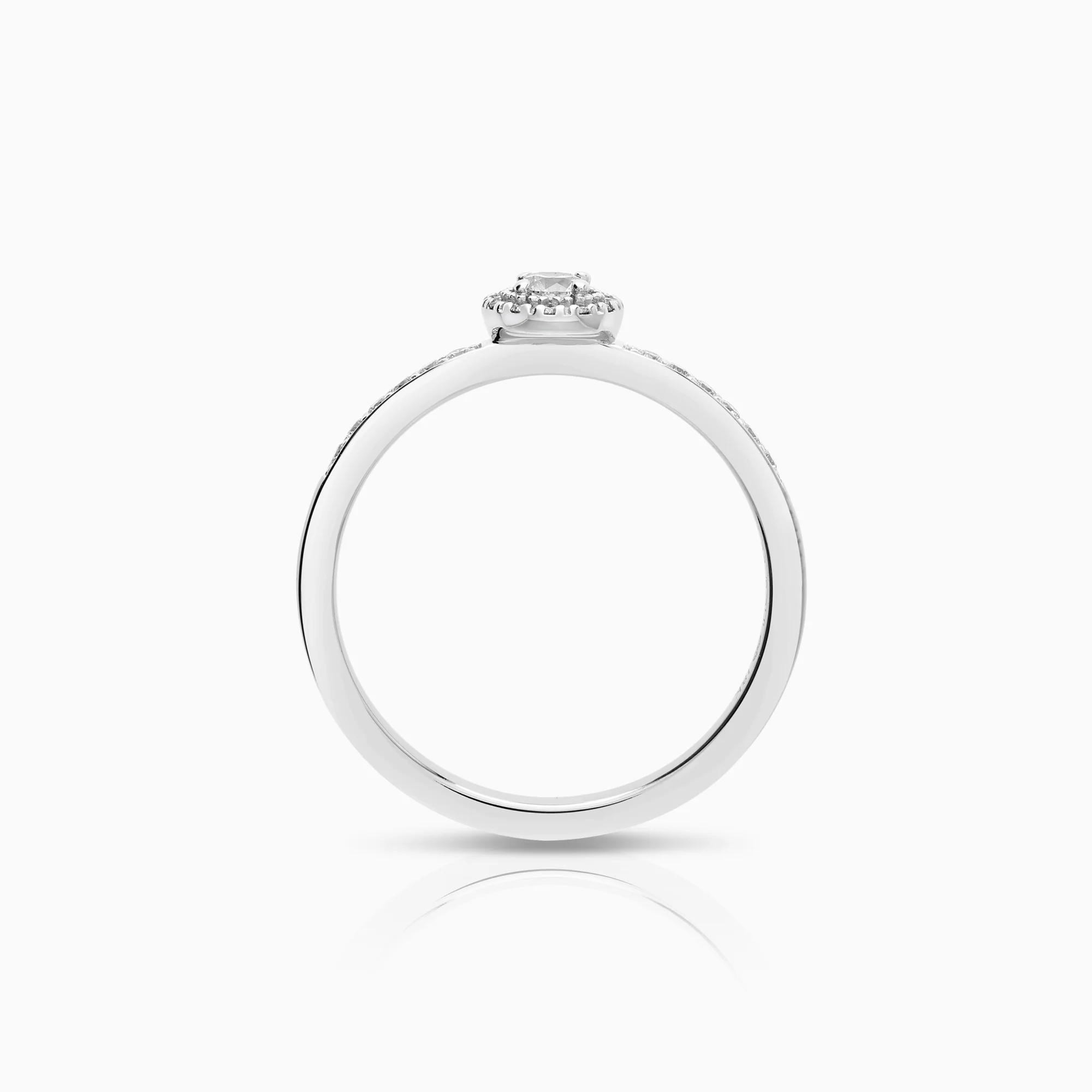 Schalins Halo ring 0.33ct 18K white gold - Image 2