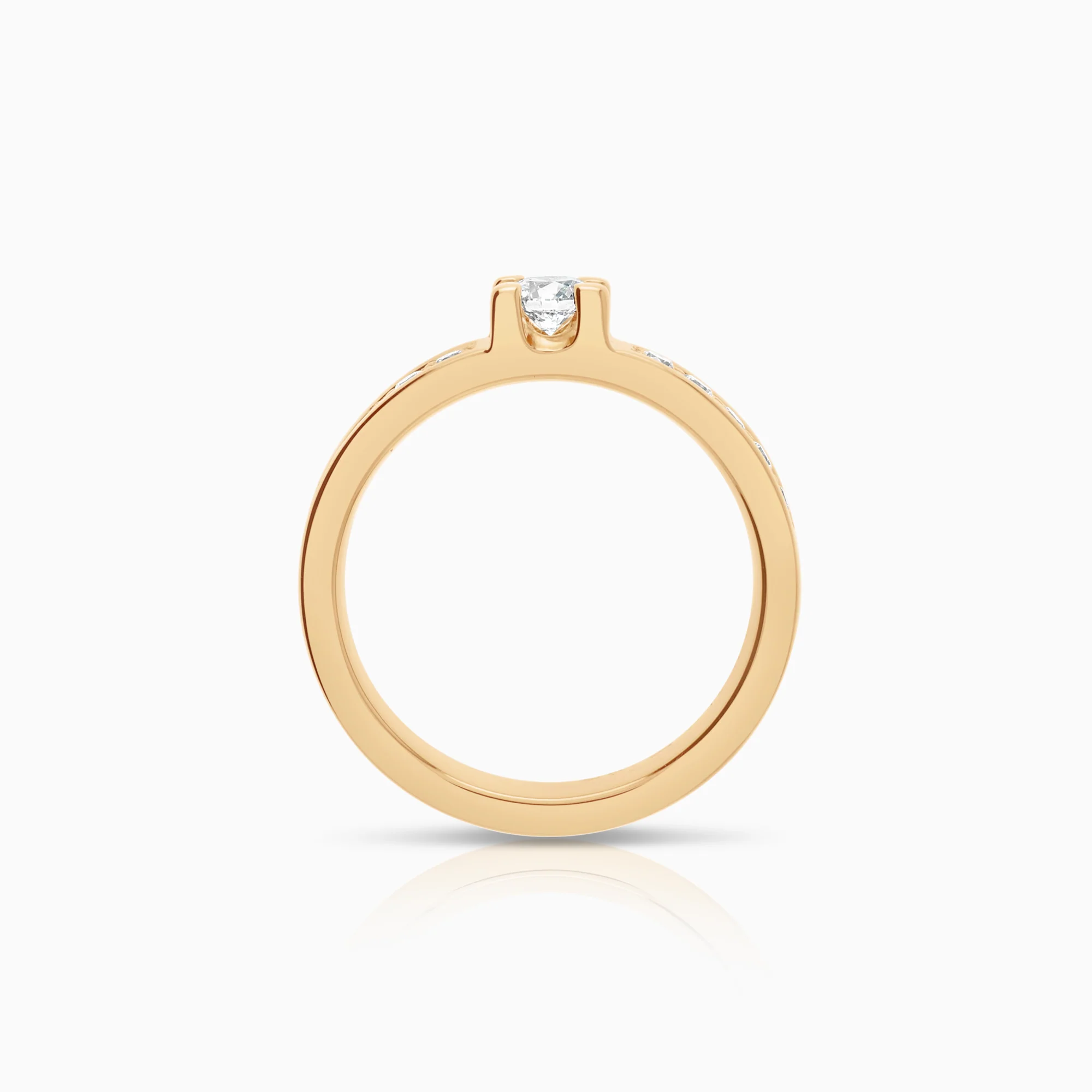 Schalins side-stone ring 0.40ct 18K gold - Image 2