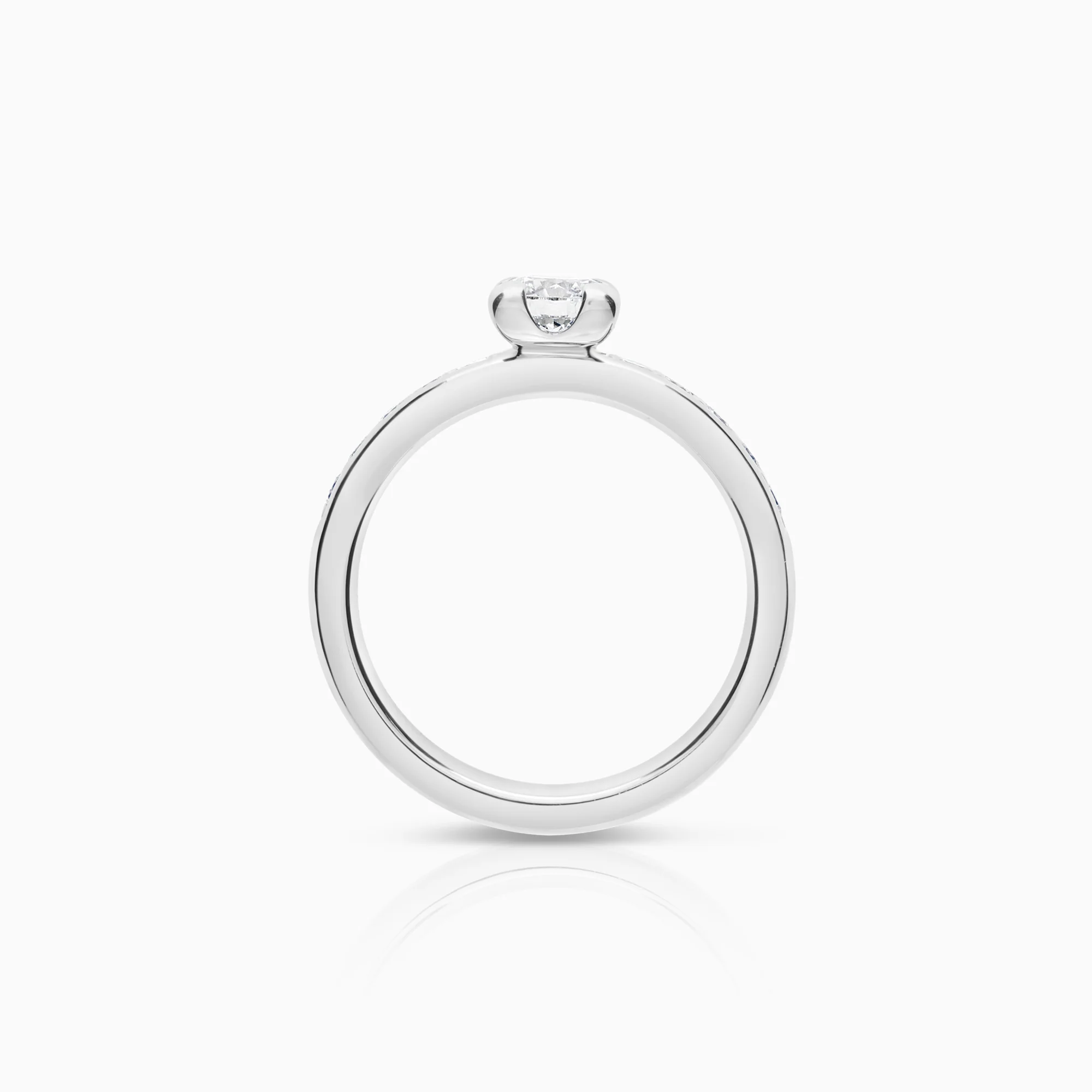 Schalins side-stone ring 0.50ct 18K white gold - Image 2