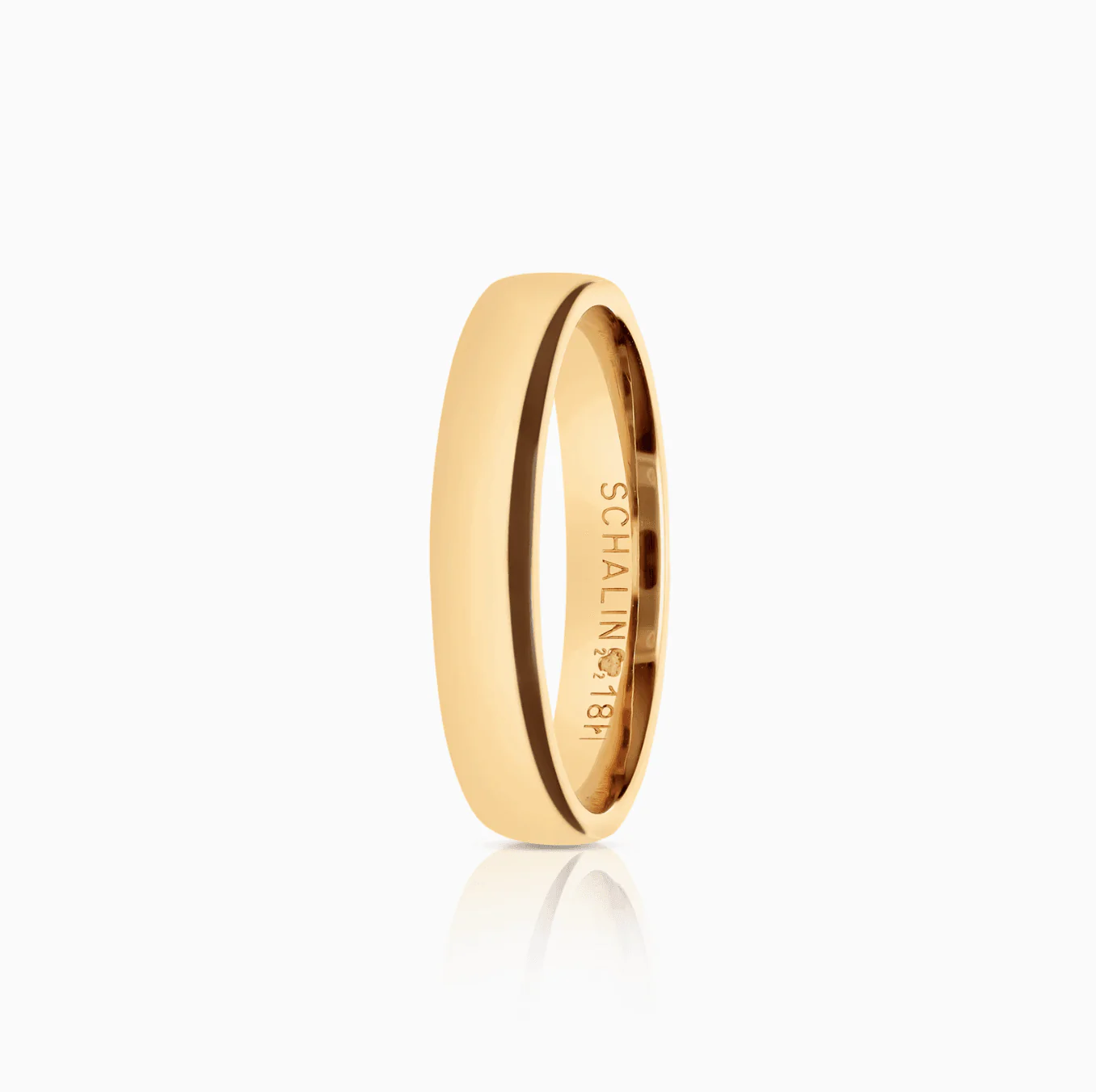Schalins plain ring 3.68g 18K gold