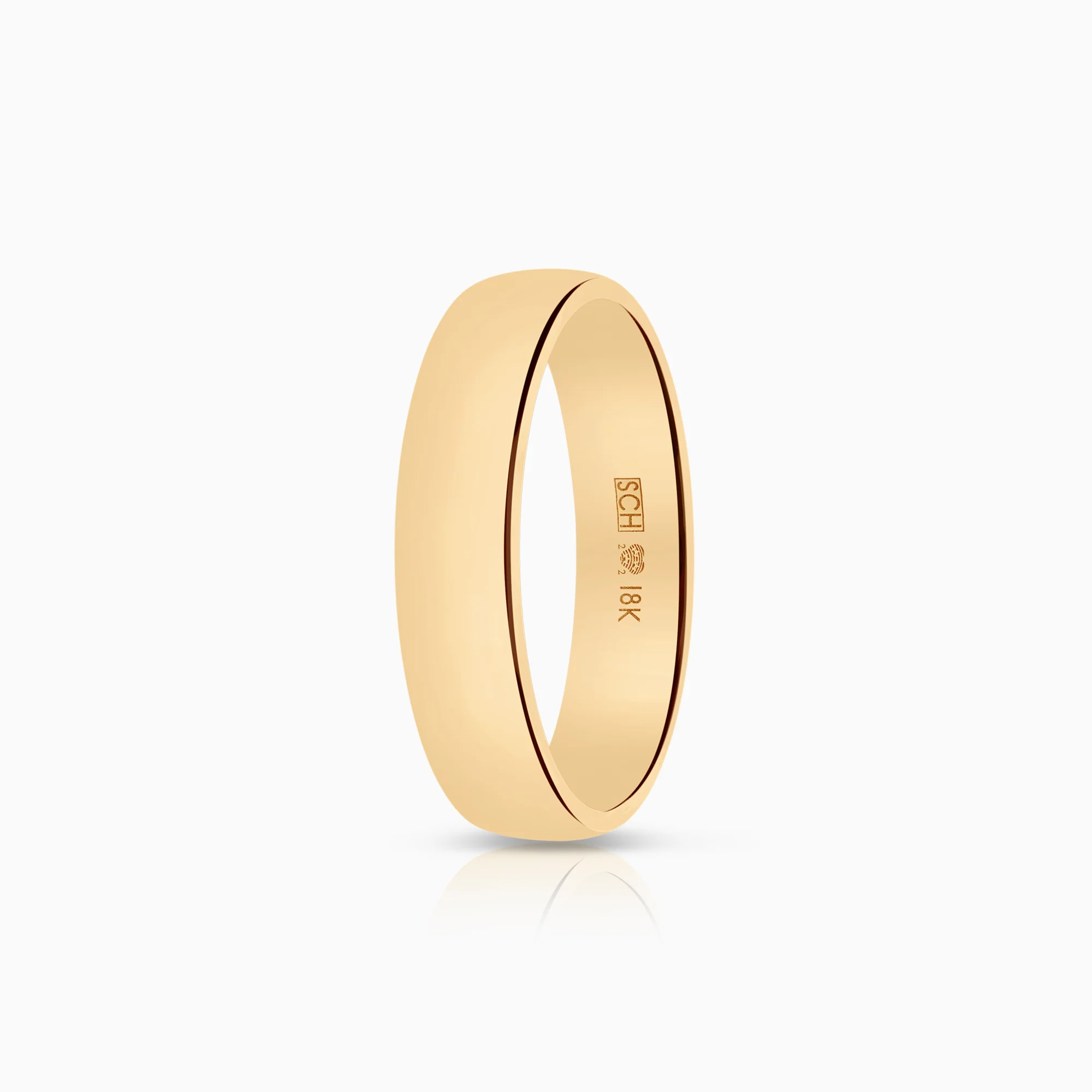 Schalins plain ring 6.05g 18K gold