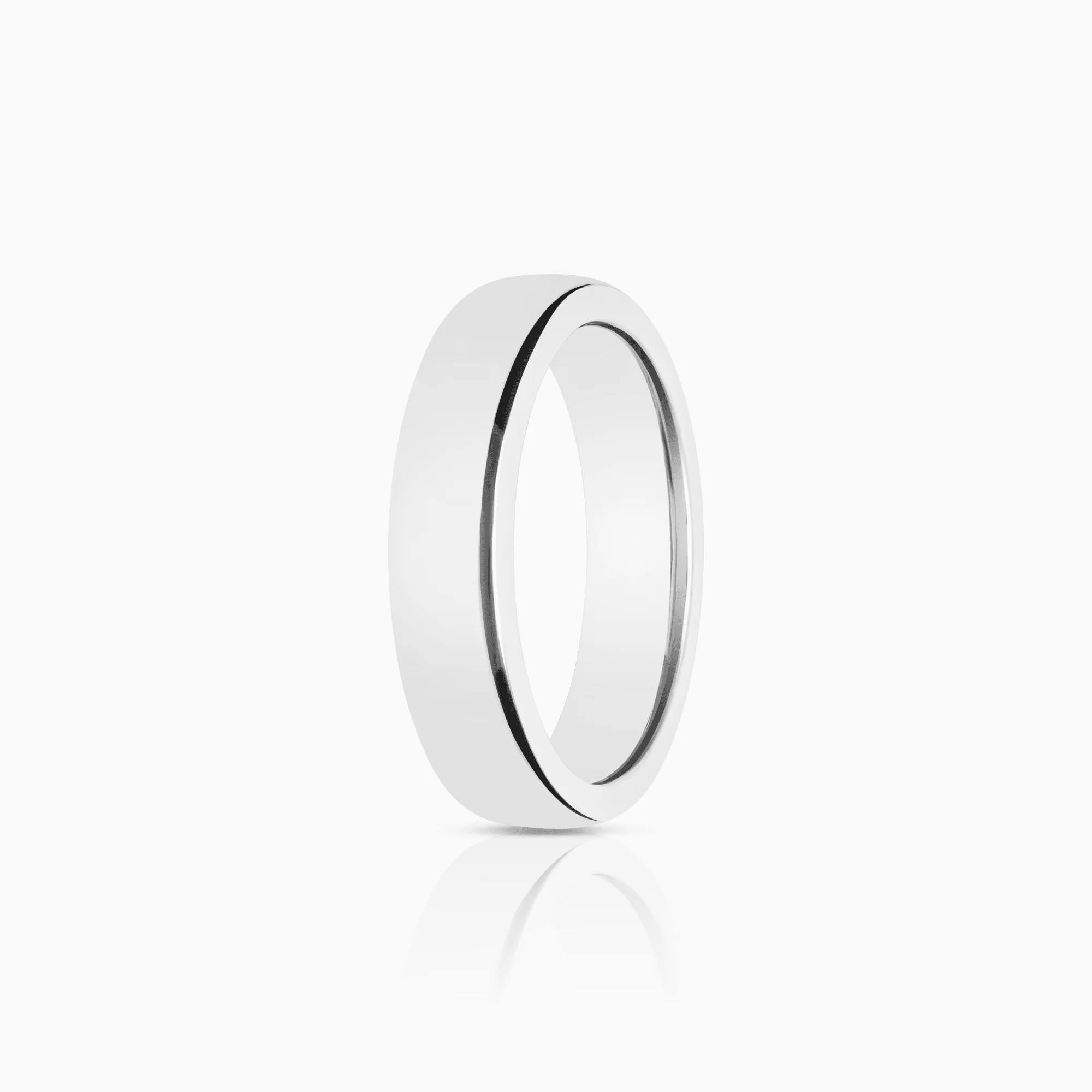 Schalins plain ring 9.48g 18K white gold