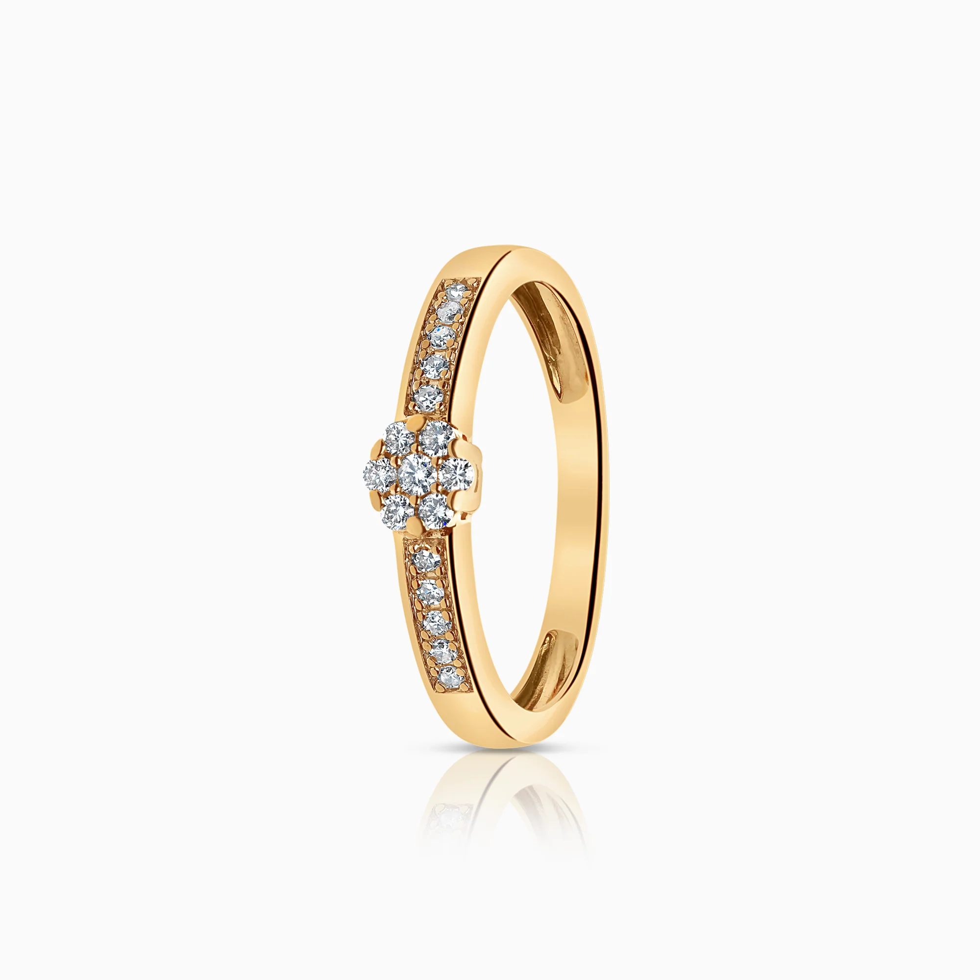 Diamond ring 0.15ct 18K gold
