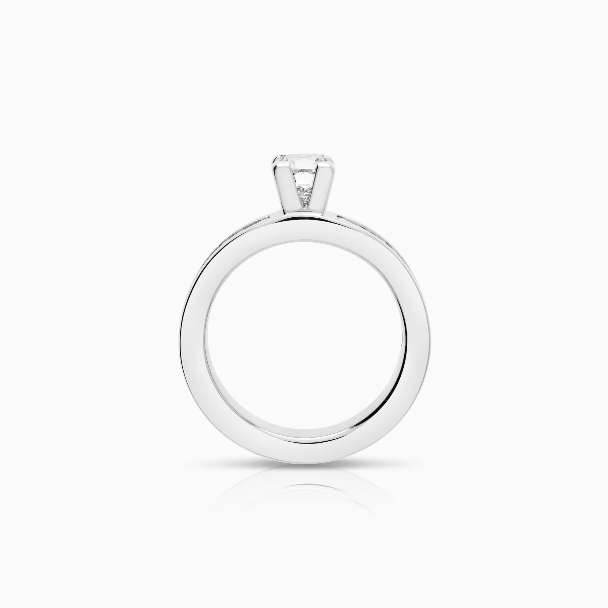 Side stone ring princess 1.60ct 18K - Image 3
