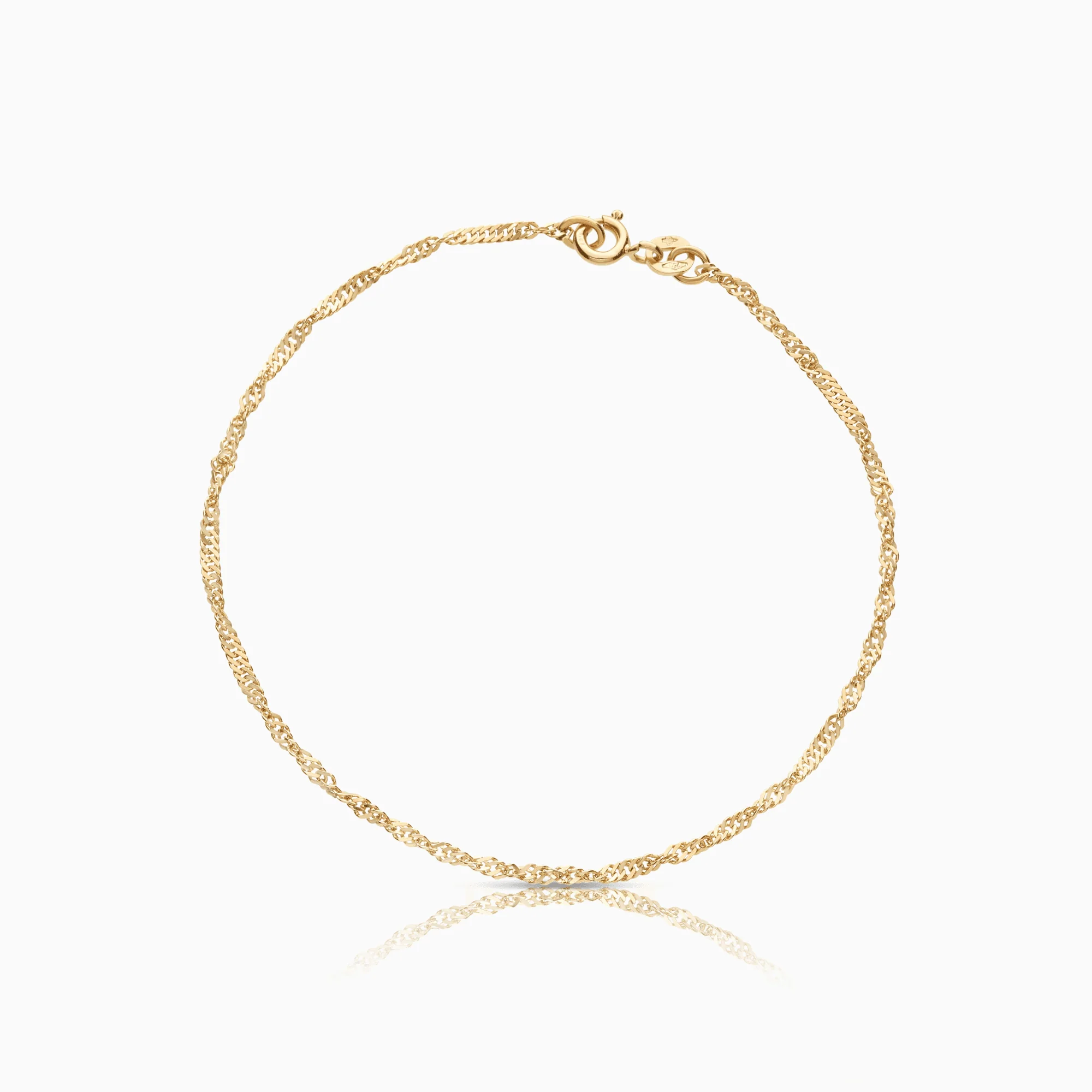 Singapore bracelet 1.40g 18K gold