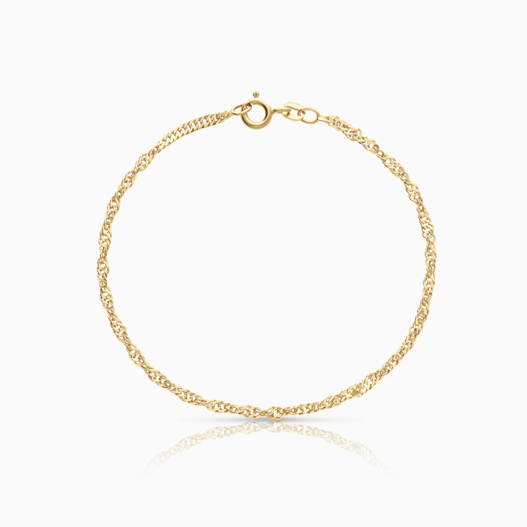 Singapore bracelet 2.20g 18K gold
