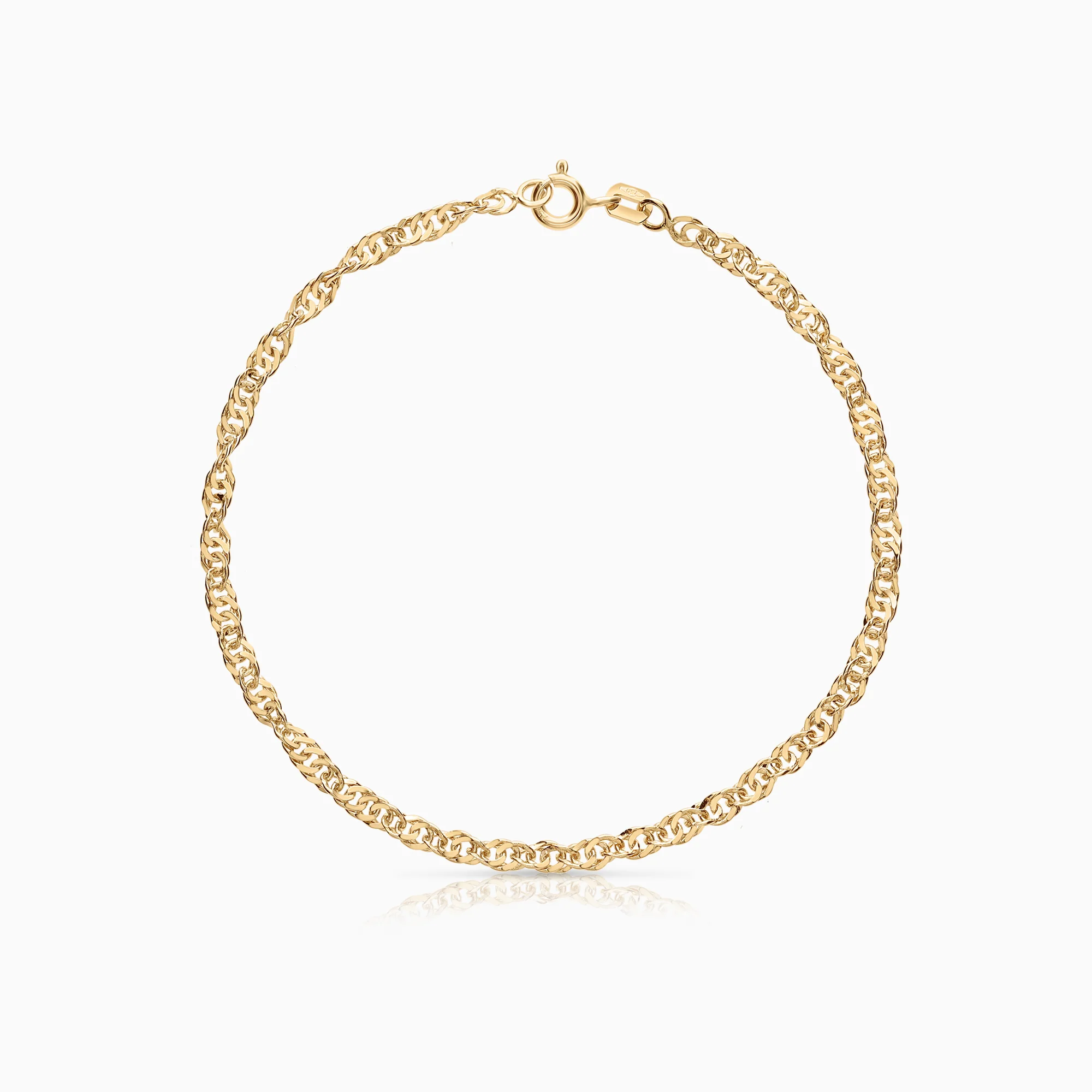 Singapore bracelet 2.93g 18K gold