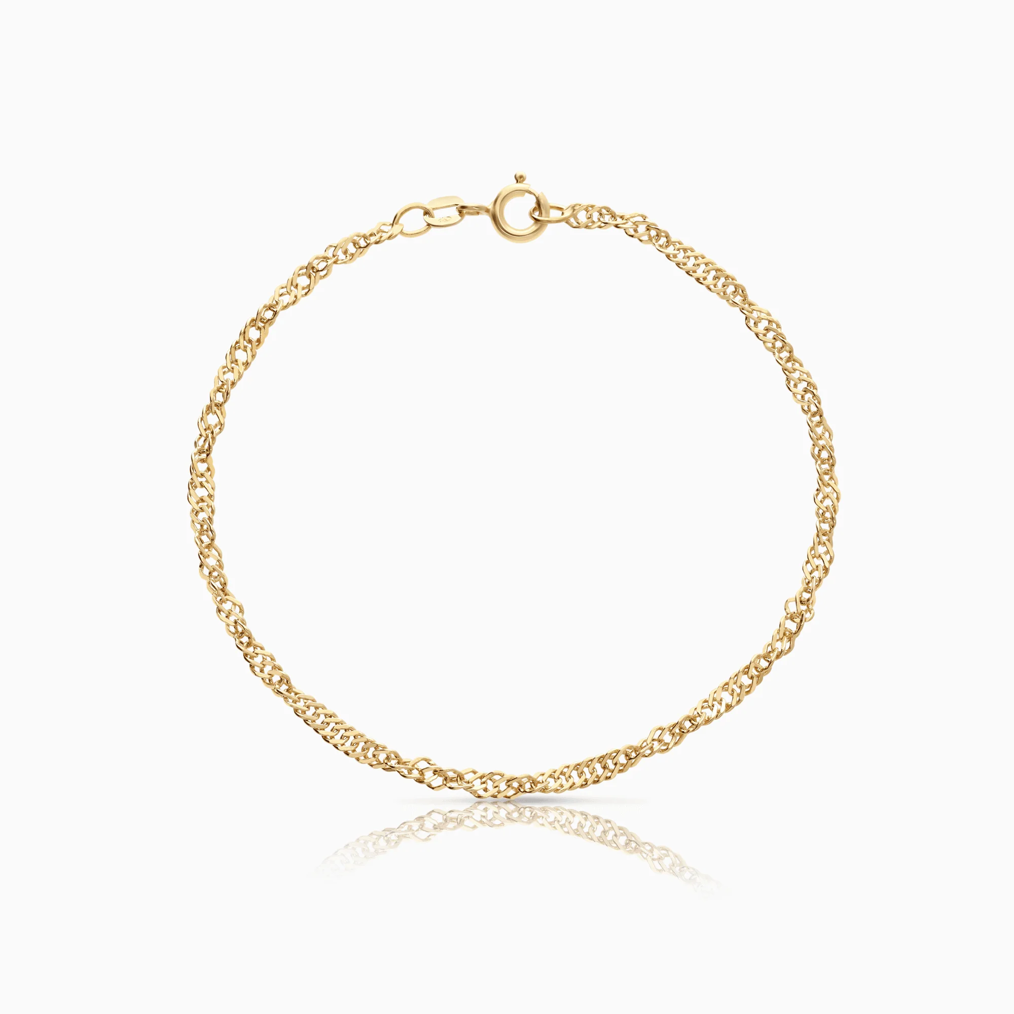 Singapore bracelet, 2.98g, 18K gold