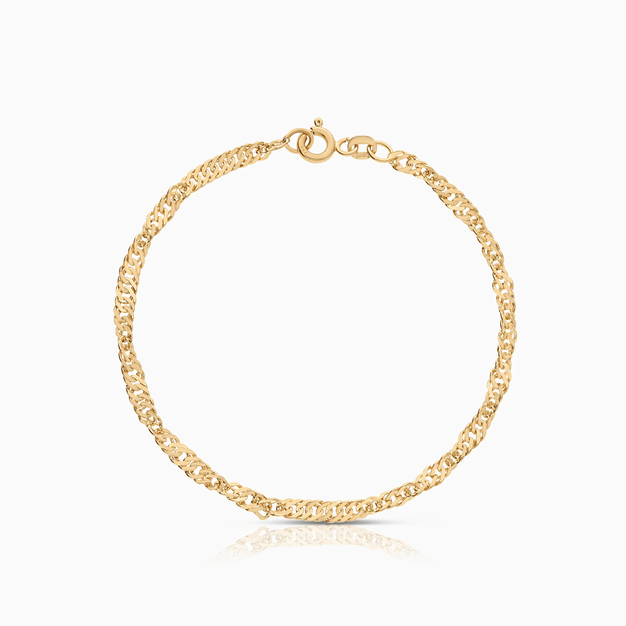 Singapore bracelet 3.13g 18K gold