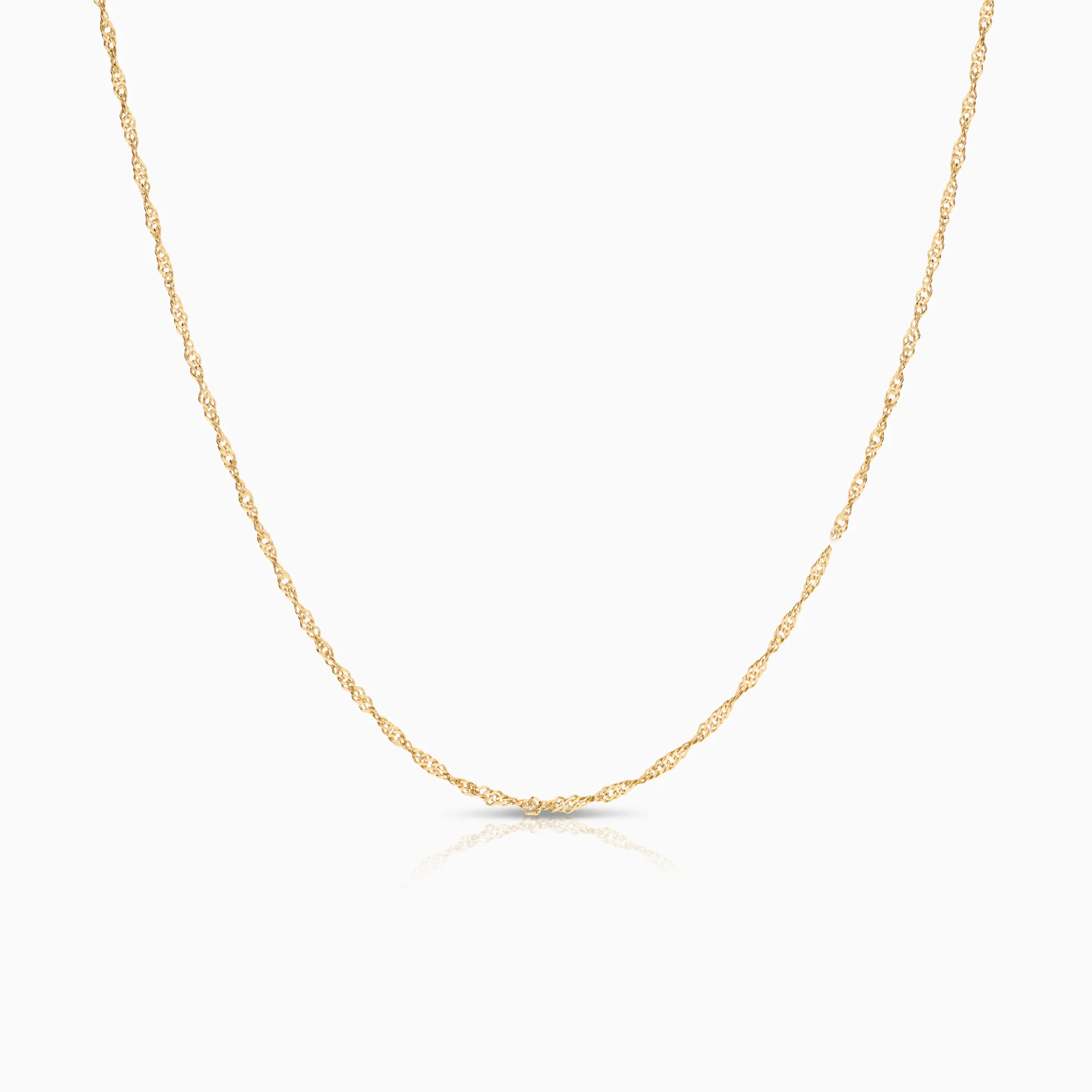 Singapore necklace 1.60g 18K gold
