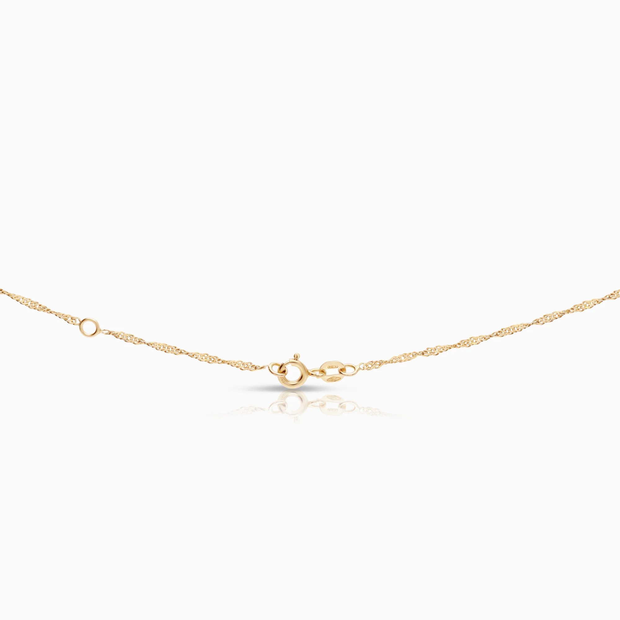 Singapore necklace 2.25g 18K gold - Image 2