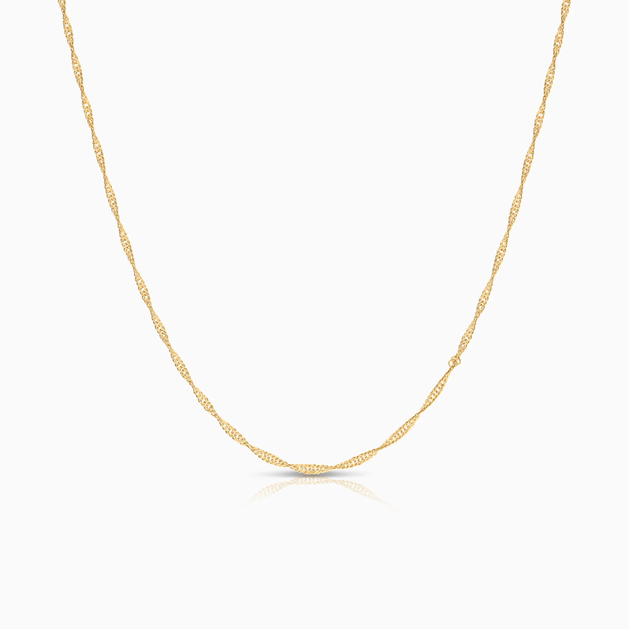 Singapore necklace 2.79g 18K gold