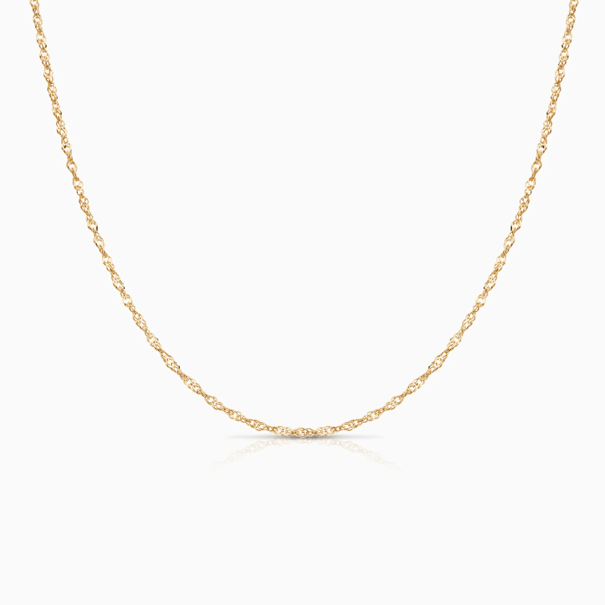 Singapore necklace 3.65g 18K gold