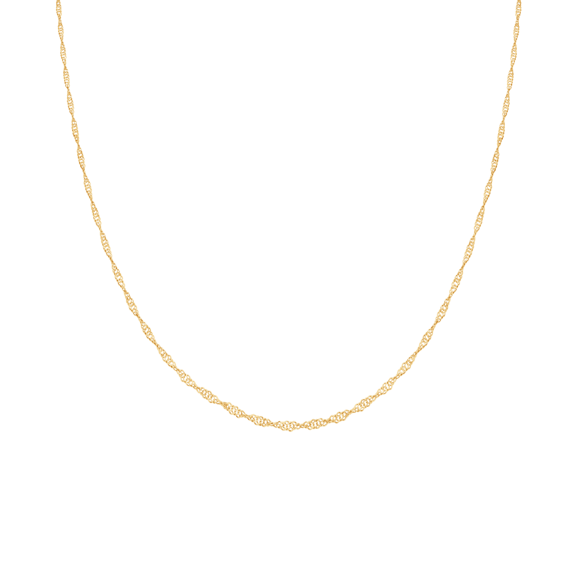 Singapore necklace 41.5cm 18K gold - Image 2