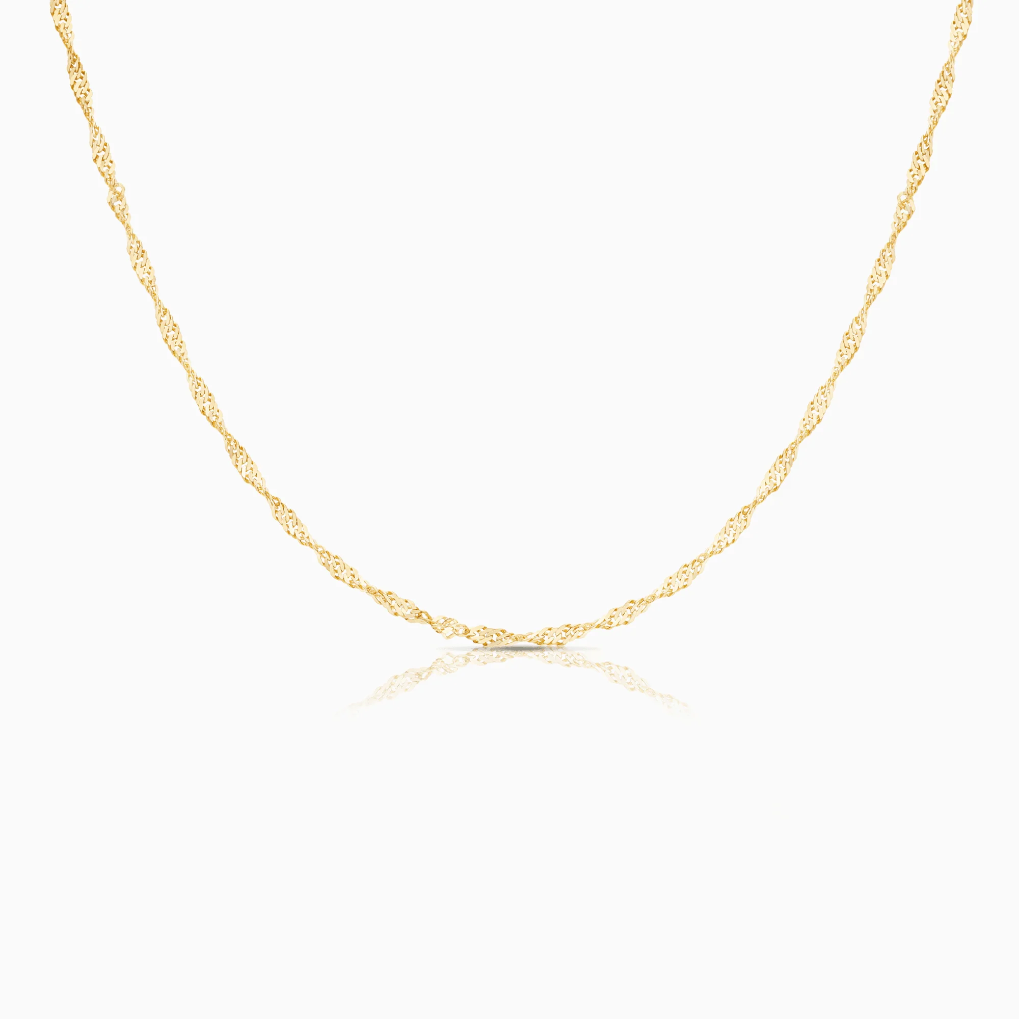 Singapore necklace 4.42g 18K gold