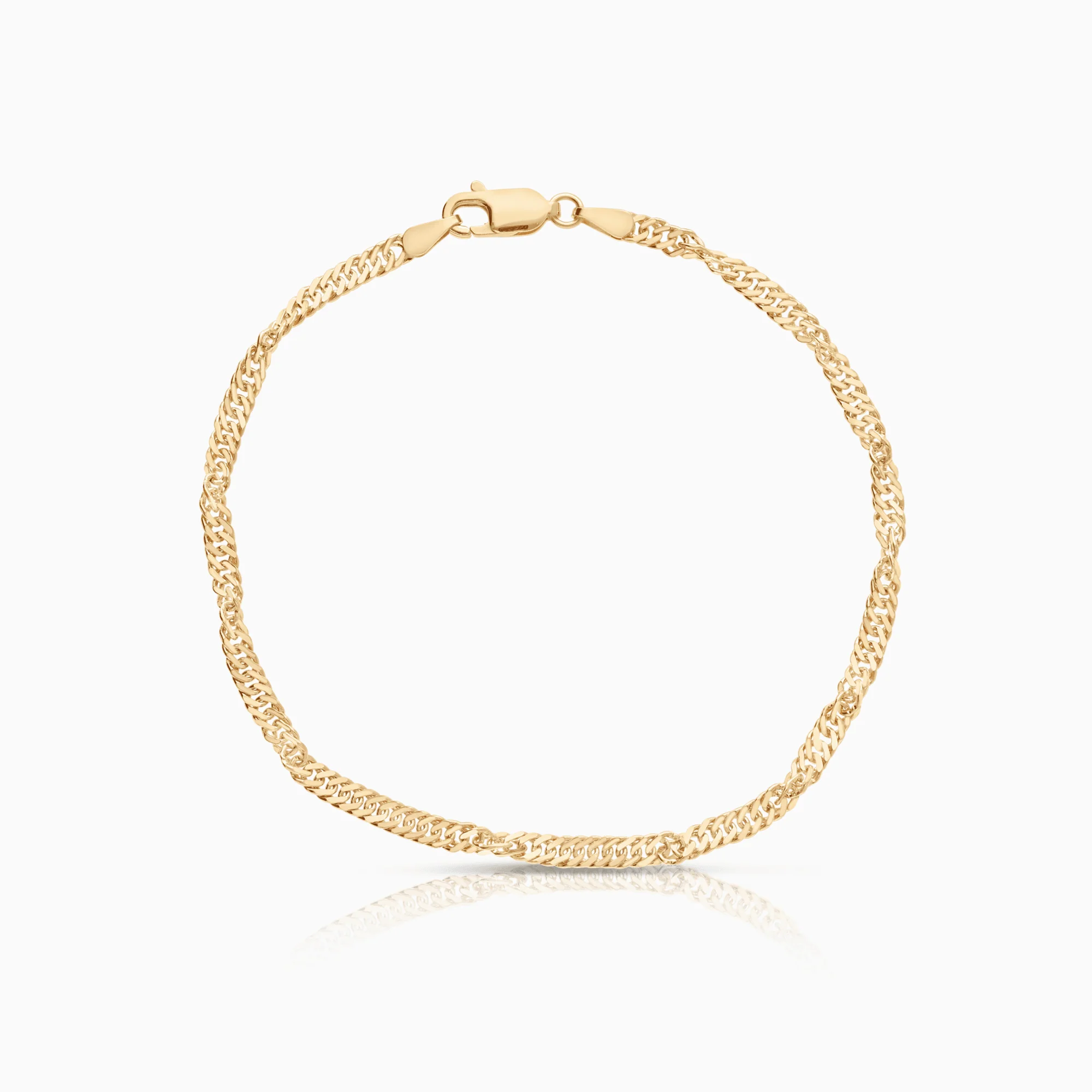Singapore bracelet 3.34g 18K gold