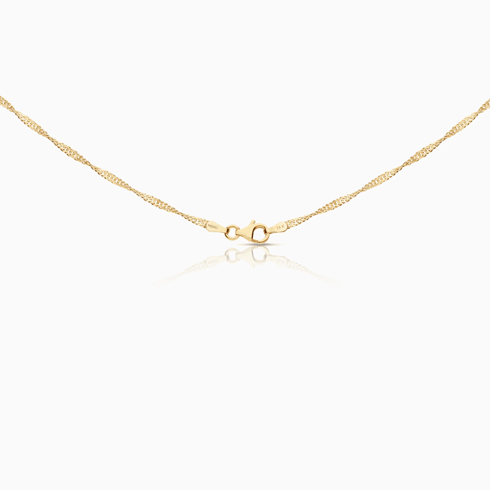 Singapore chain 3.70g 14K gold - Image 2
