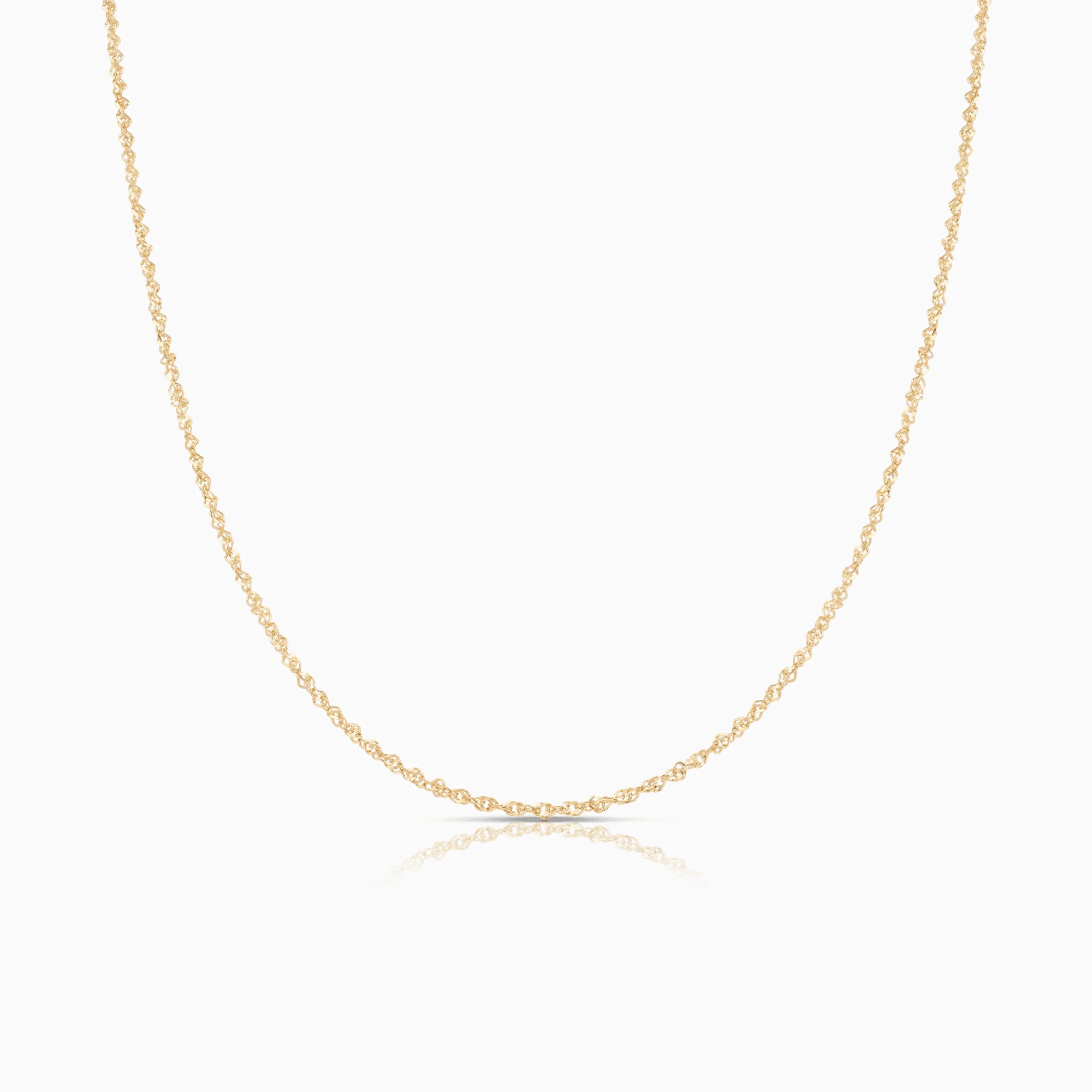 Singapore chain 38cm 18K gold