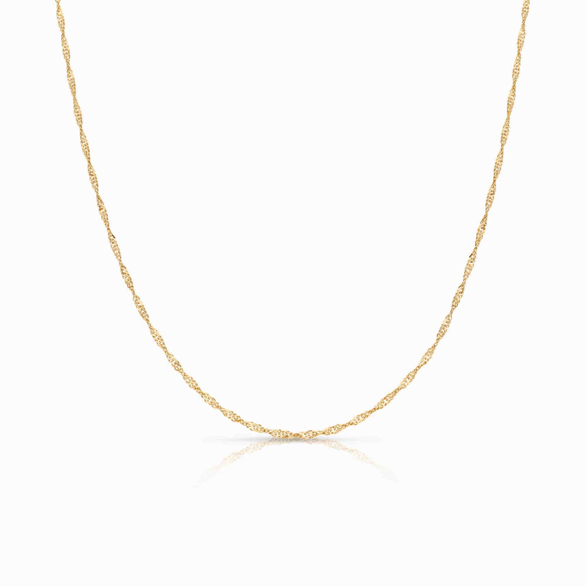 Singapore chain 41.5cm 18K gold