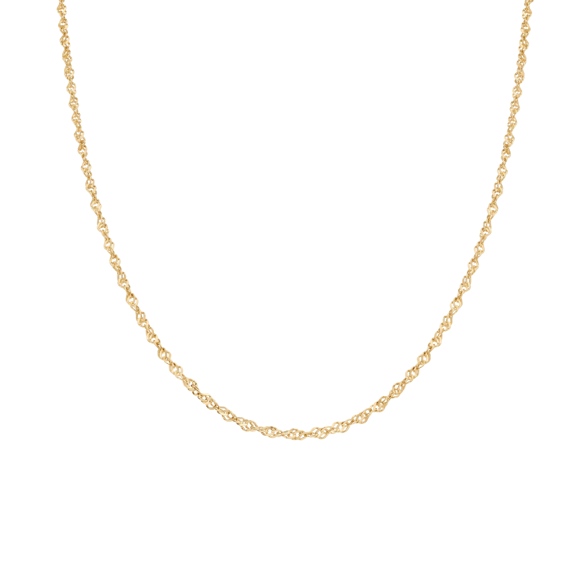 Singapore chain 42.5cm 18K gold - Image 2