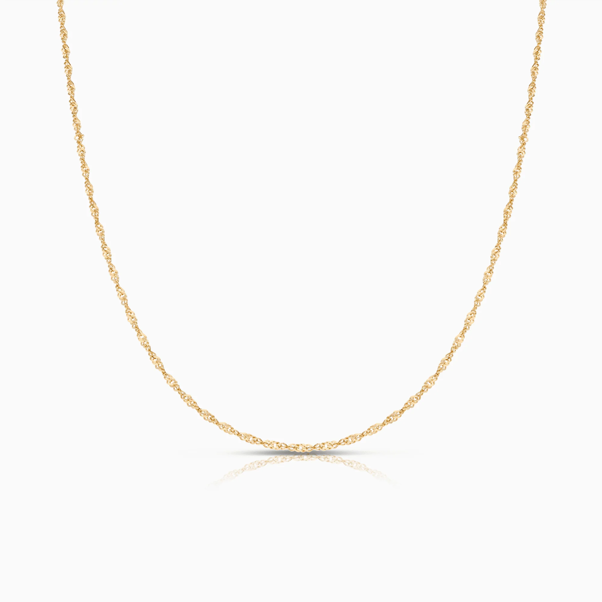 Singapore Chain 42cm 18K Gold