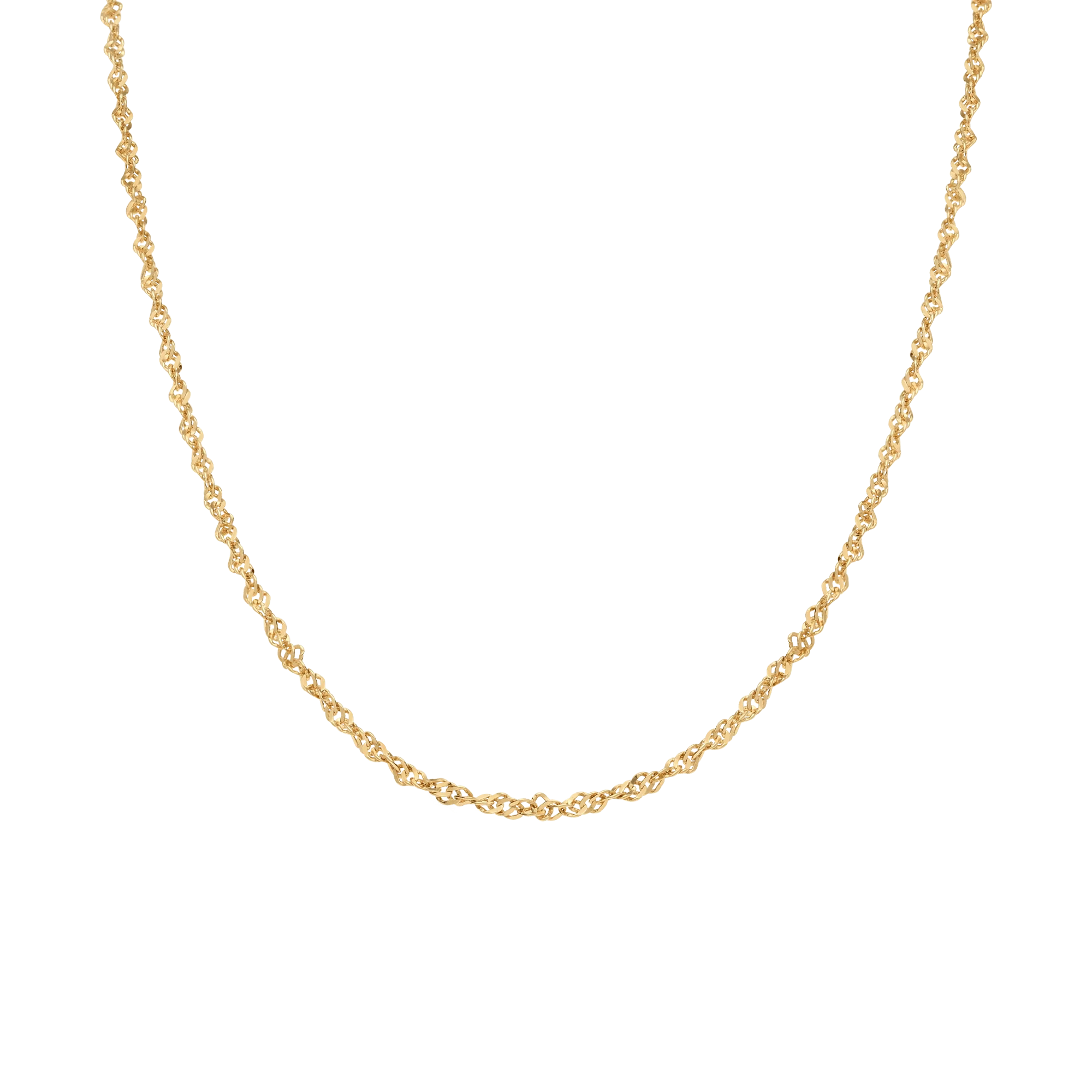 Singapore chain 44.5cm 18K gold - Image 2