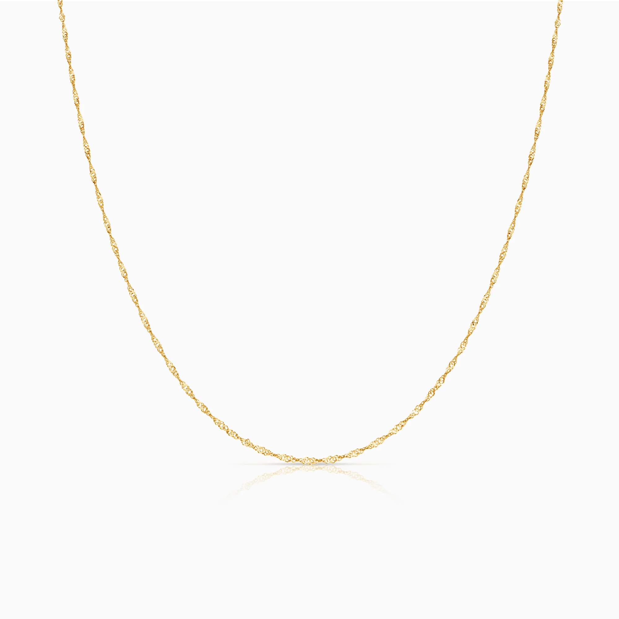 Singapore chain 44cm 18K gold