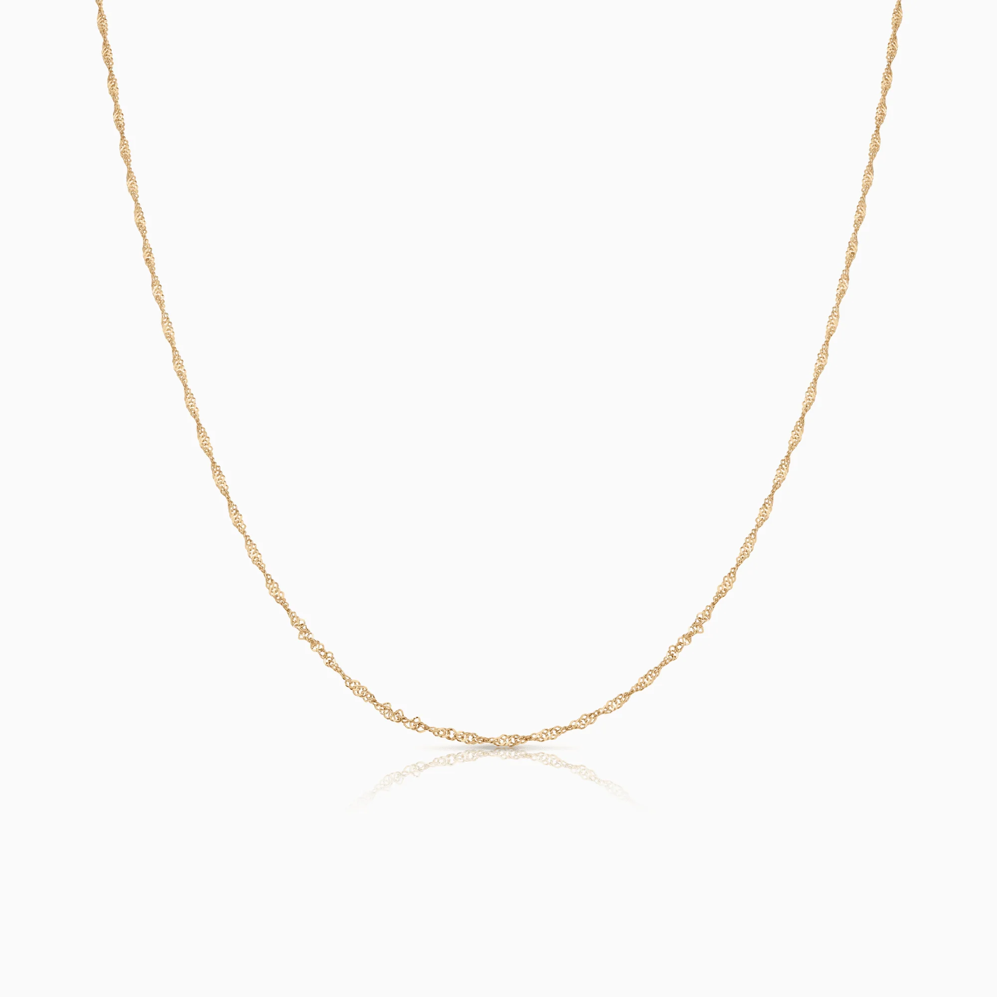 Singapore chain 36cm 18K gold