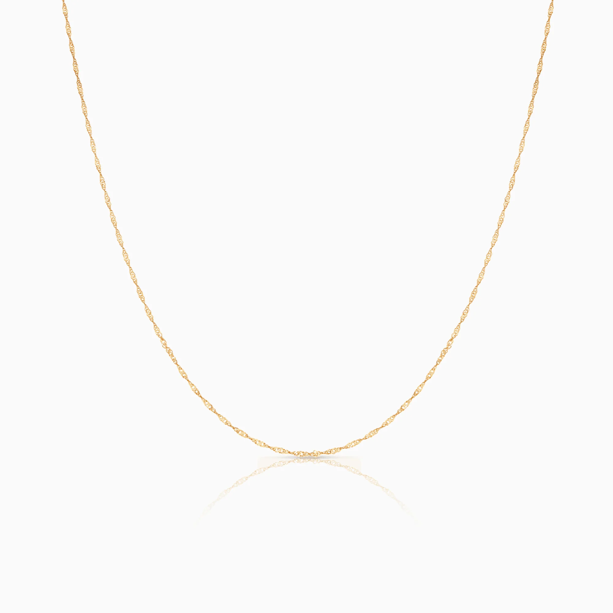 Singapore chain 37.5cm 18K gold