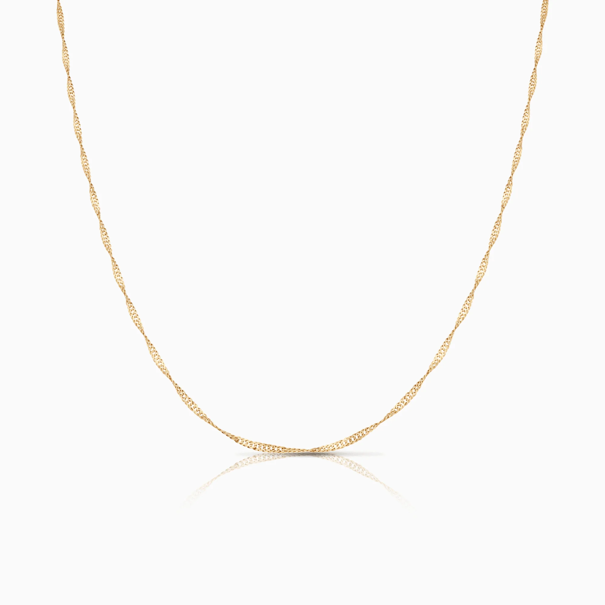 Singapore chain 38cm 18K gold