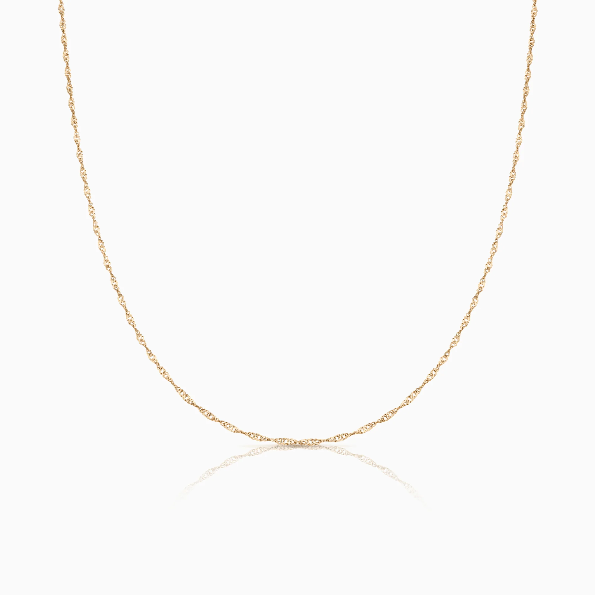 Singapore chain 38cm 18K gold