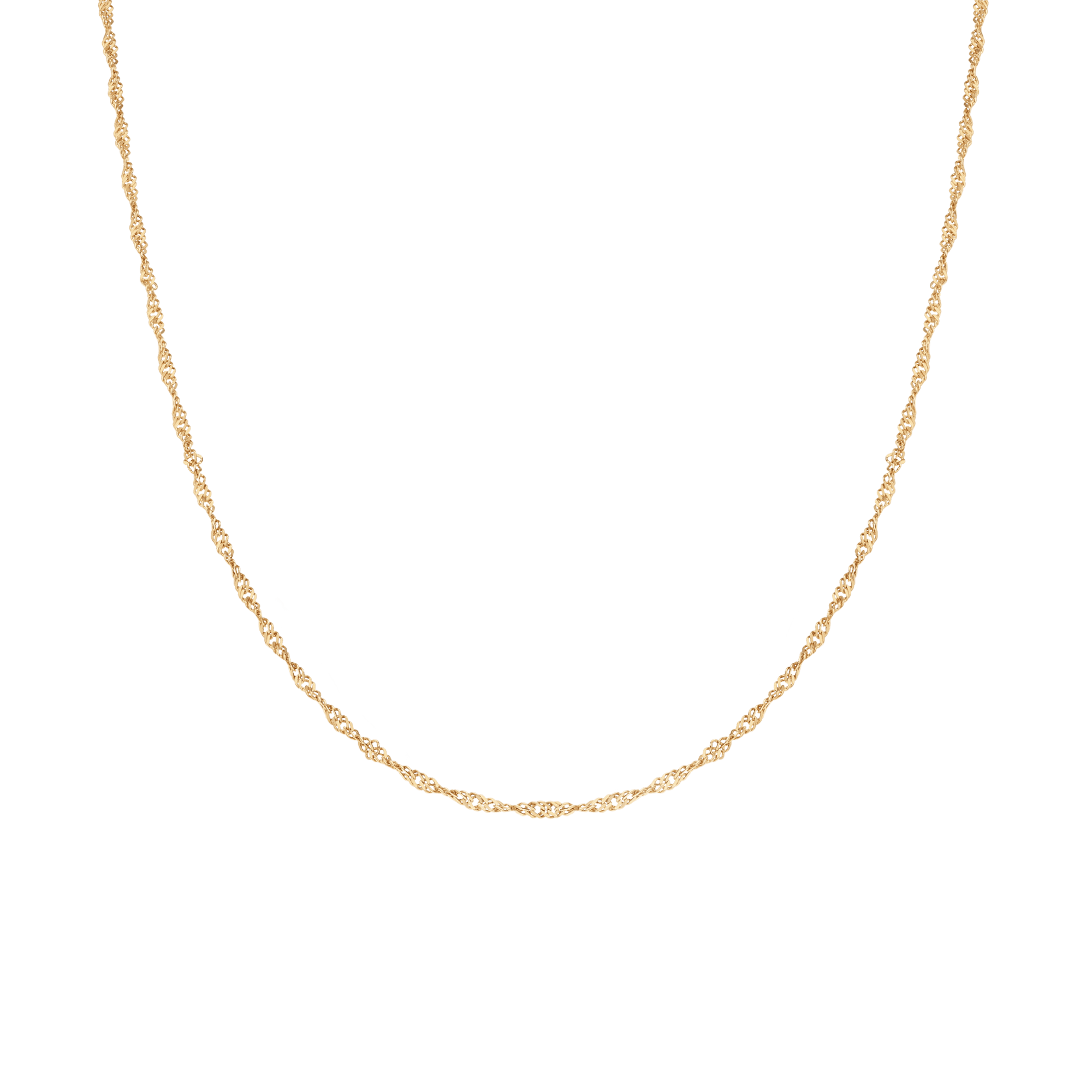 Singapore chain 40cm 18K gold - Image 2