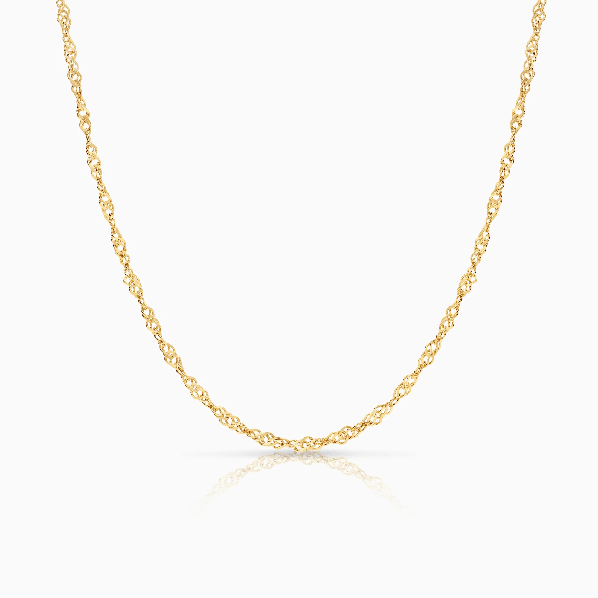 Singapore chain 40cm 18K gold
