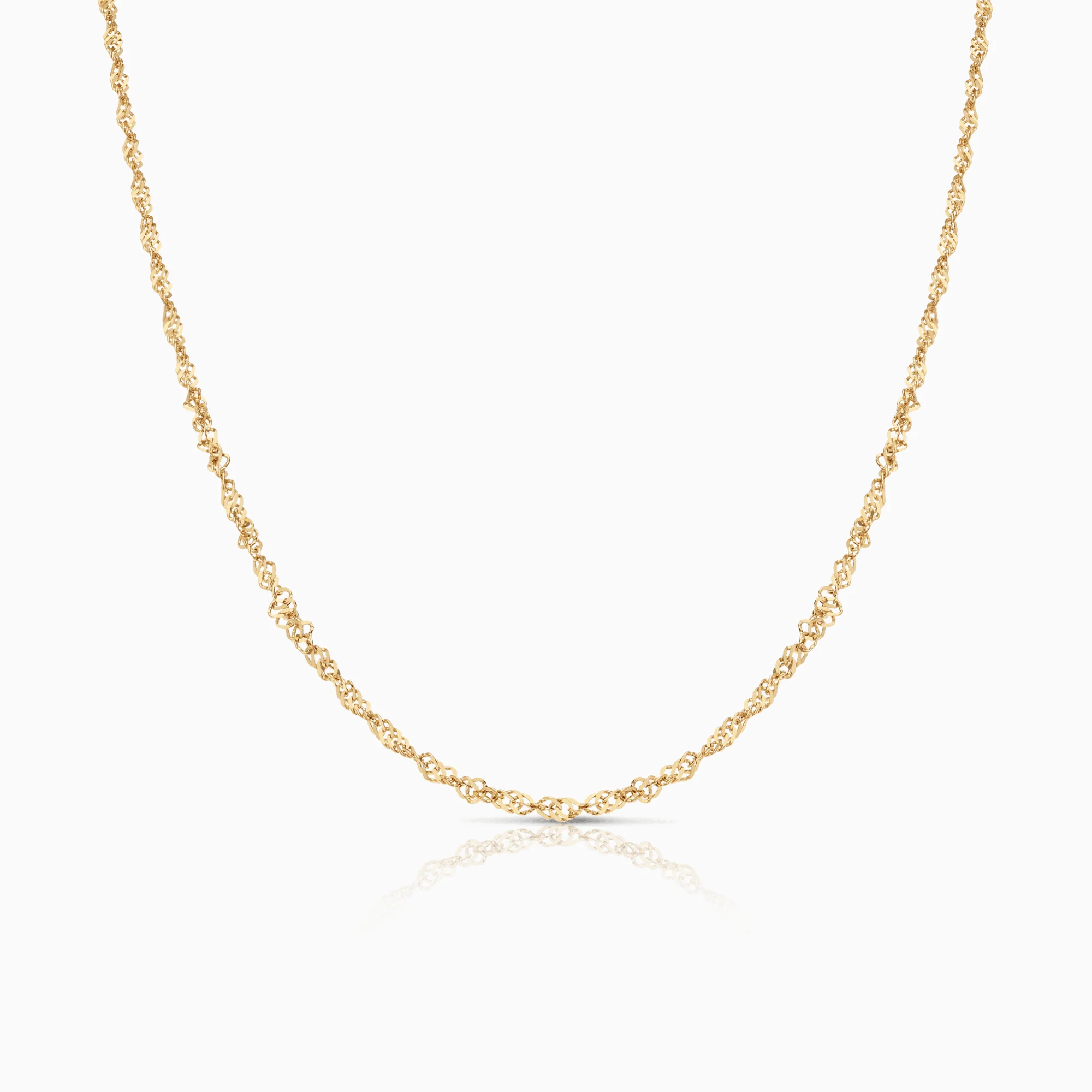 Singapore chain 41cm 18K gold