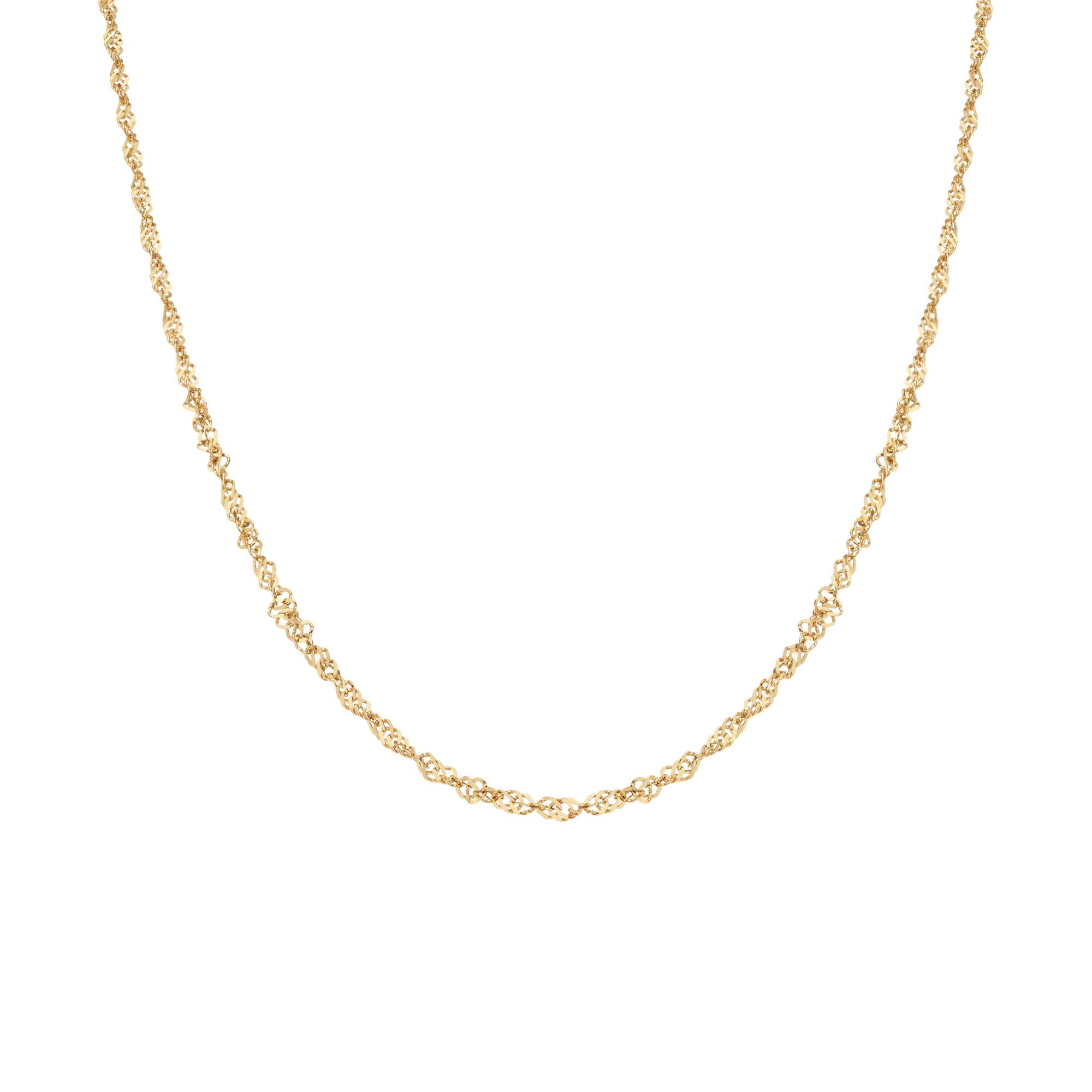 Singapore chain 41cm 18K gold - Image 2