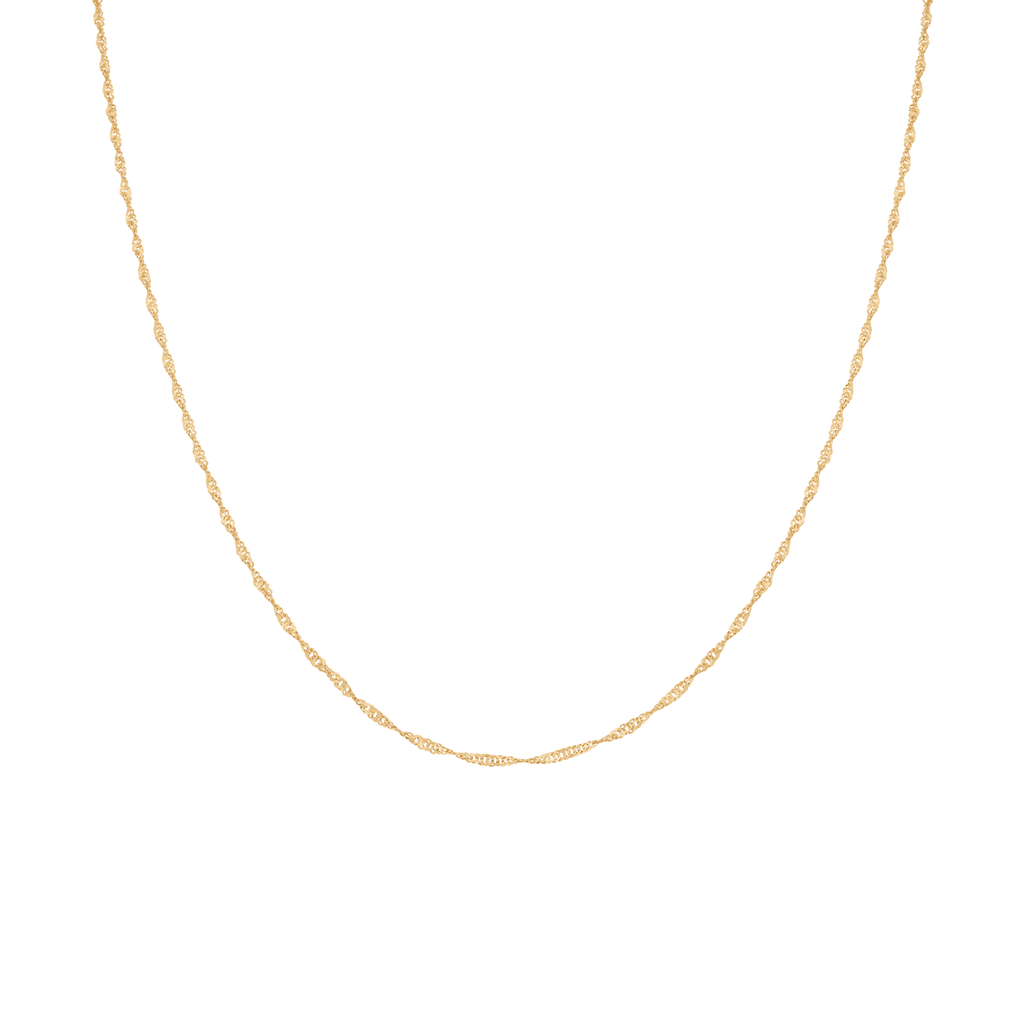 Singapore chain 41cm 18K gold - Image 2