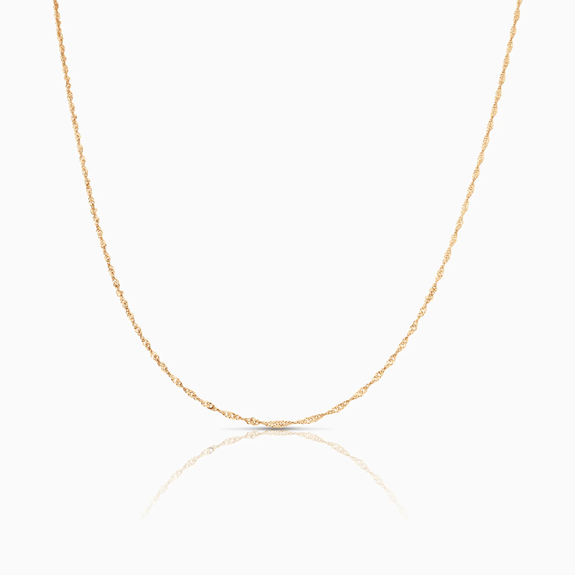 Singapore chain 41cm 18K gold